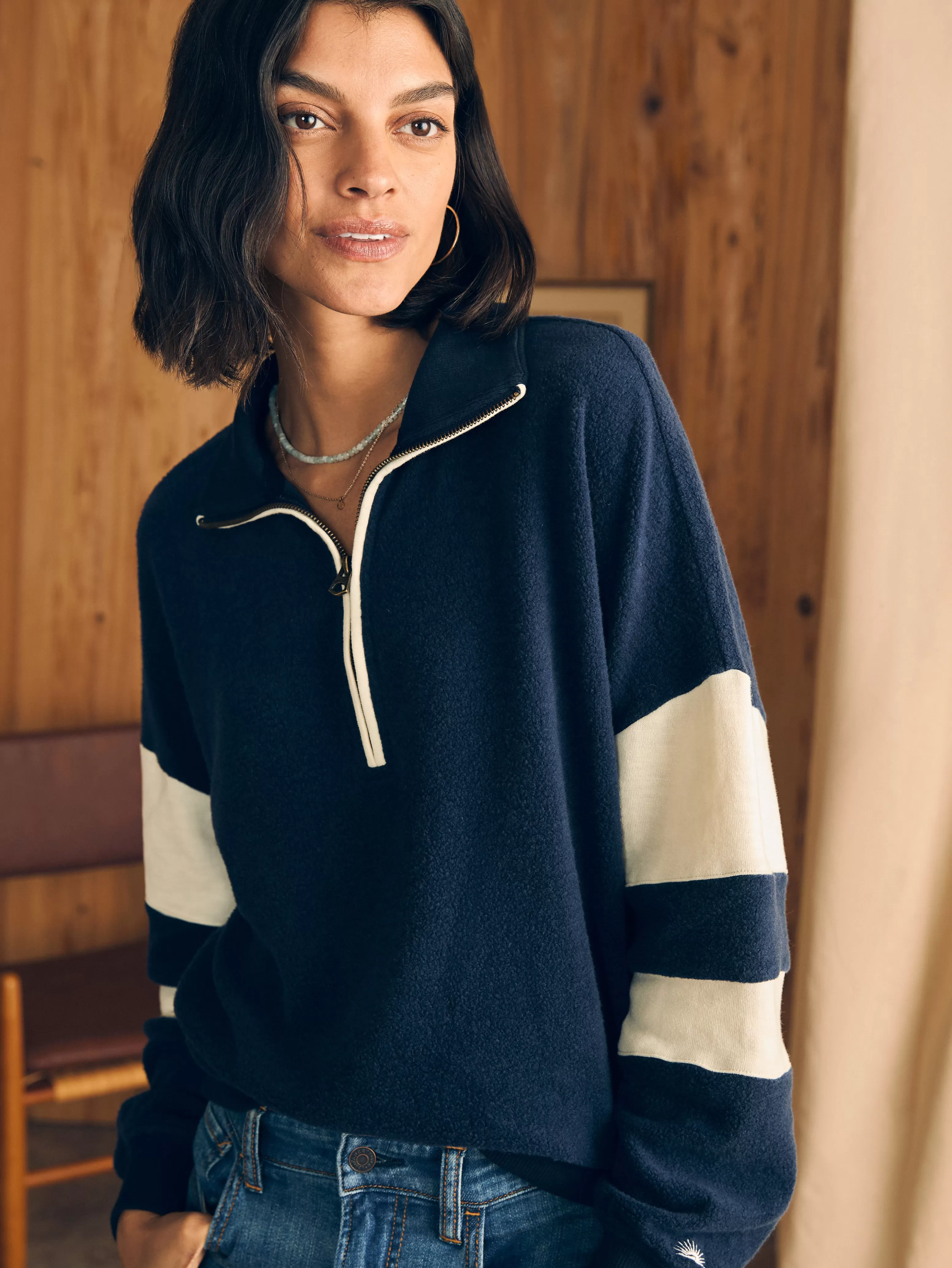 Beach Fleece Quarter Zip - | Faherty Brand Online