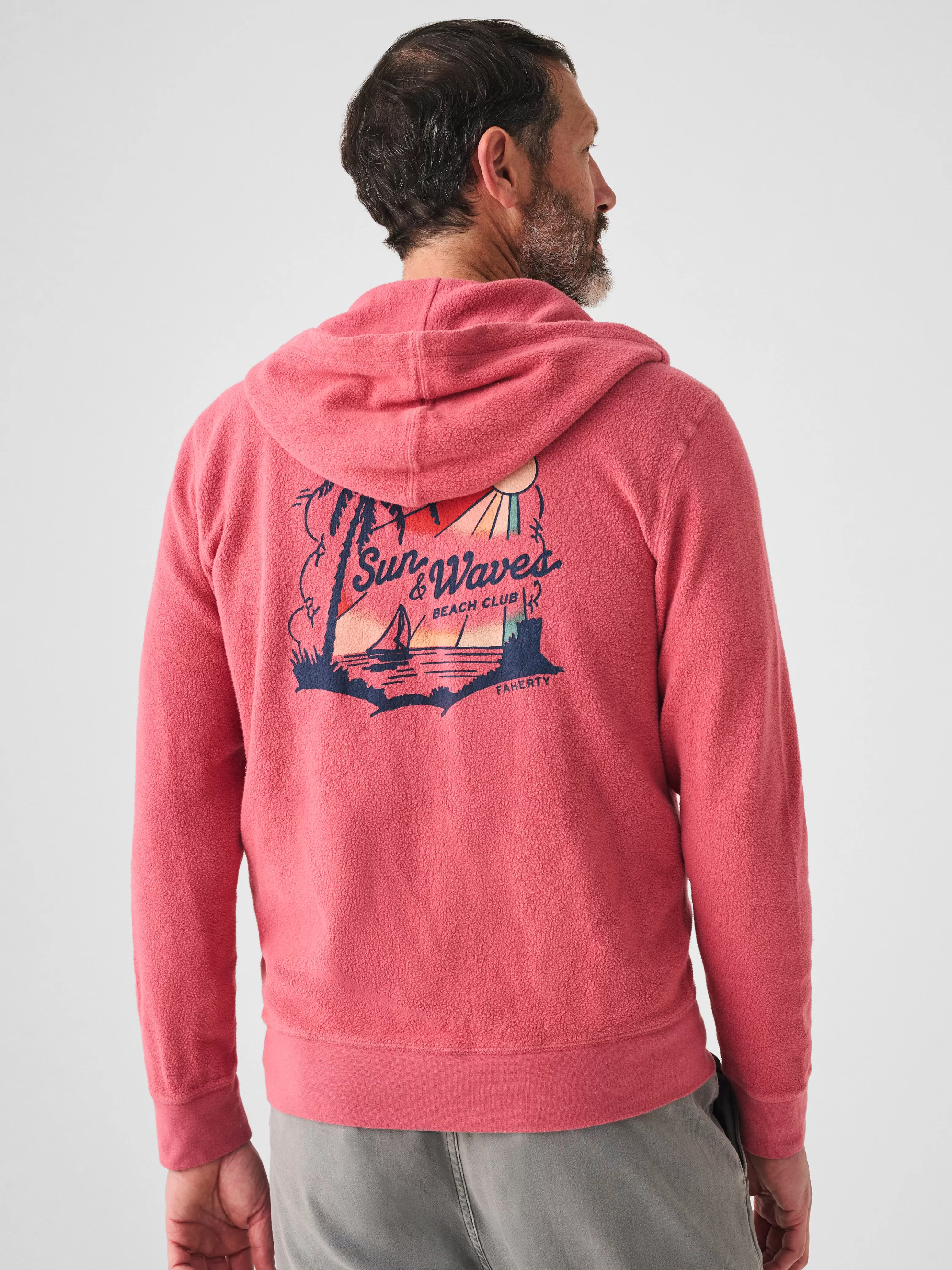 Beach Fleece Zip Hoodie - | Faherty Brand Discount