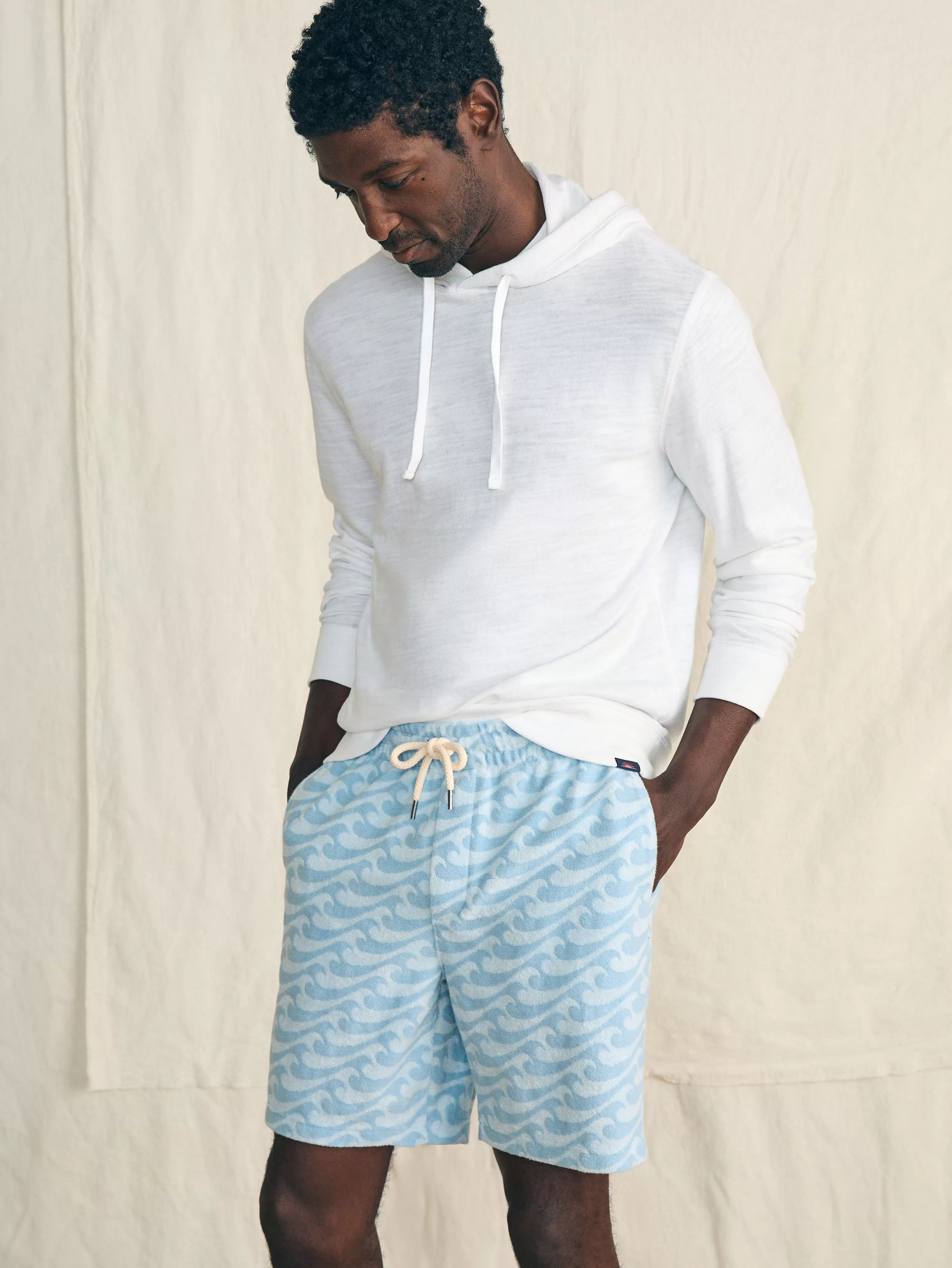 Cabana Towel Terry Sweatshort - | Faherty Brand Discount