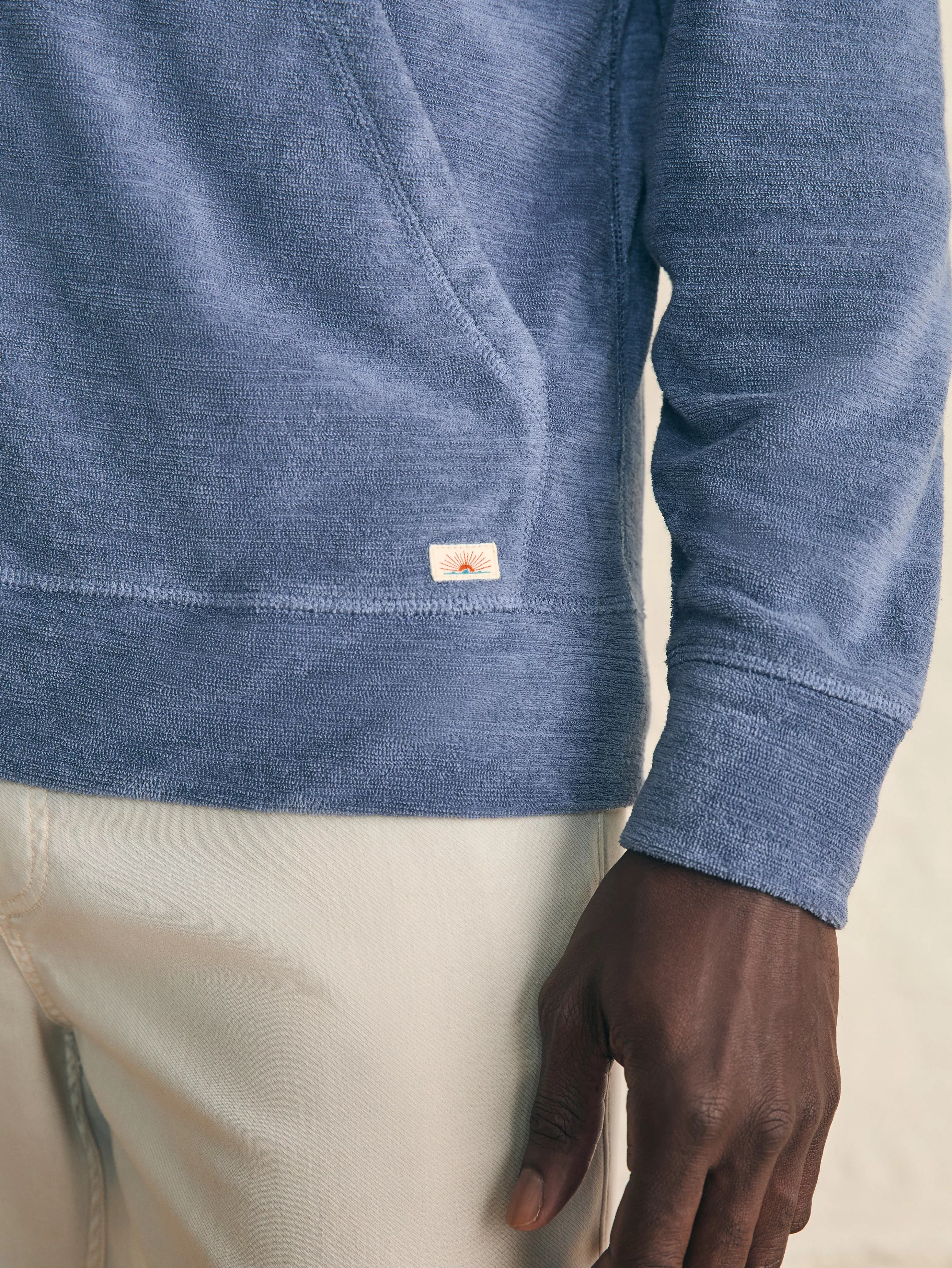 Cabana Towel Terry Zip Hoodie - | Faherty Brand Sale