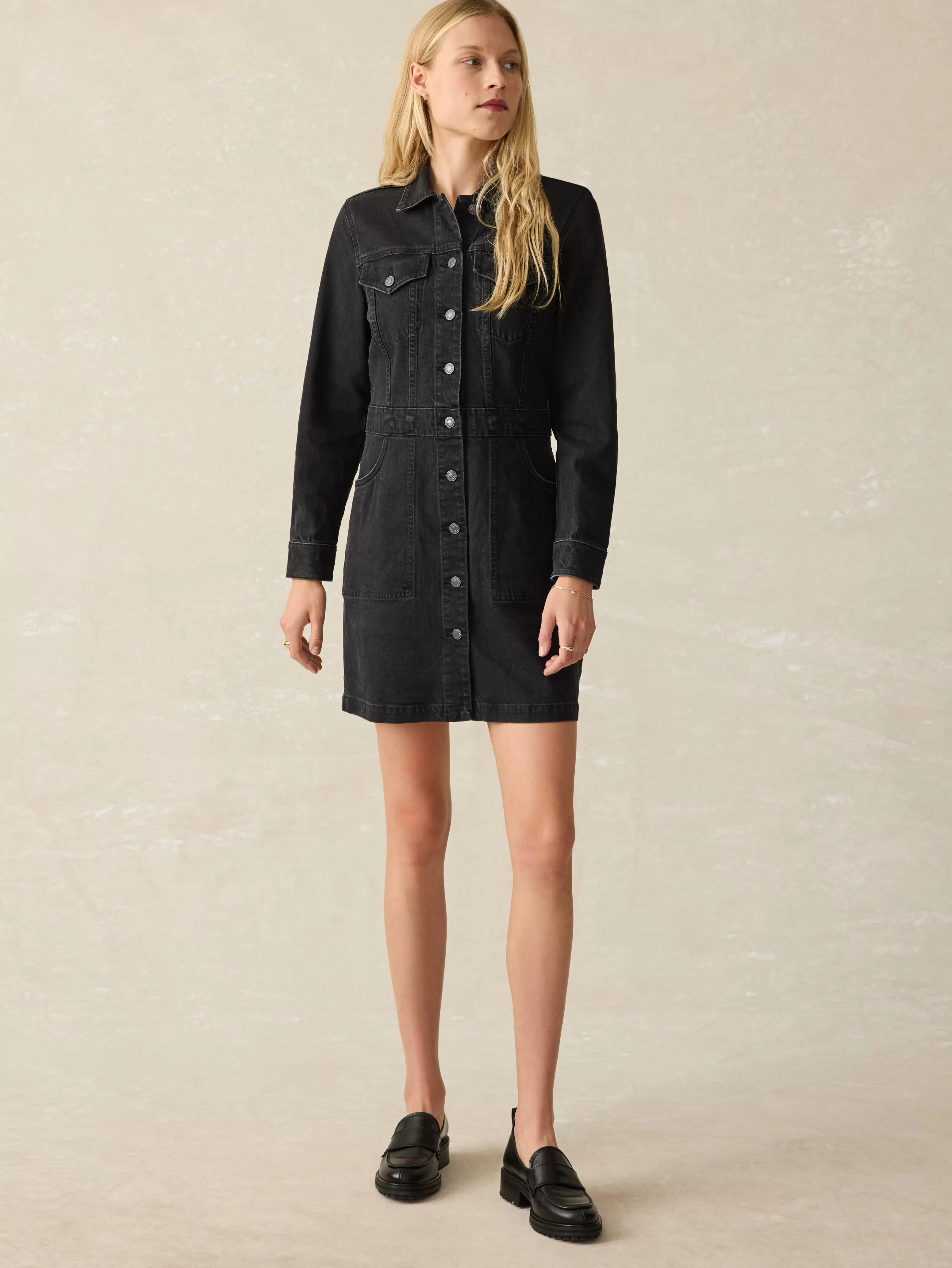 Denim Michelle Dress - | Faherty Brand Discount