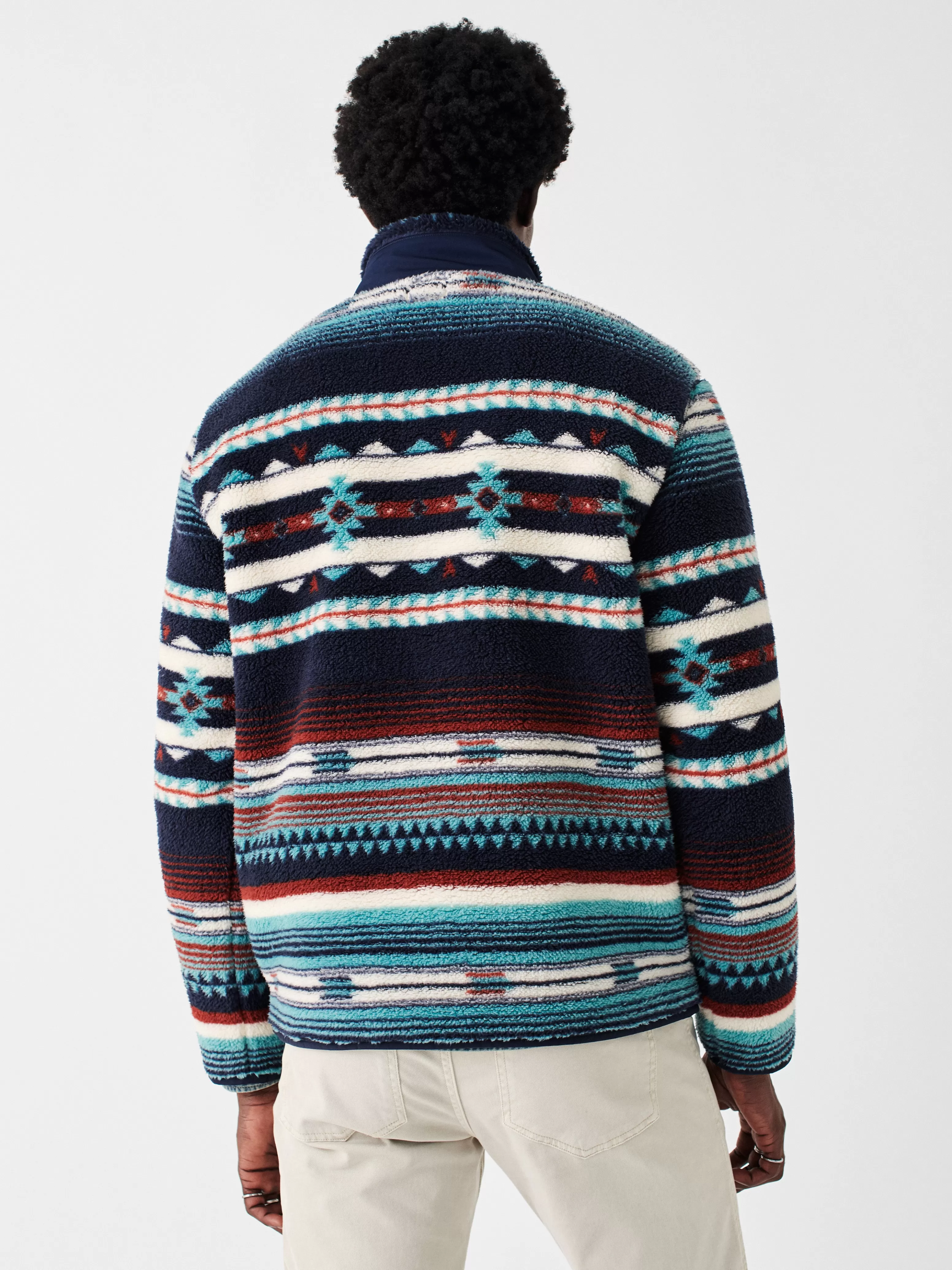 Doug Good Feather High Pile Fleece Popover - | Faherty Brand Cheap