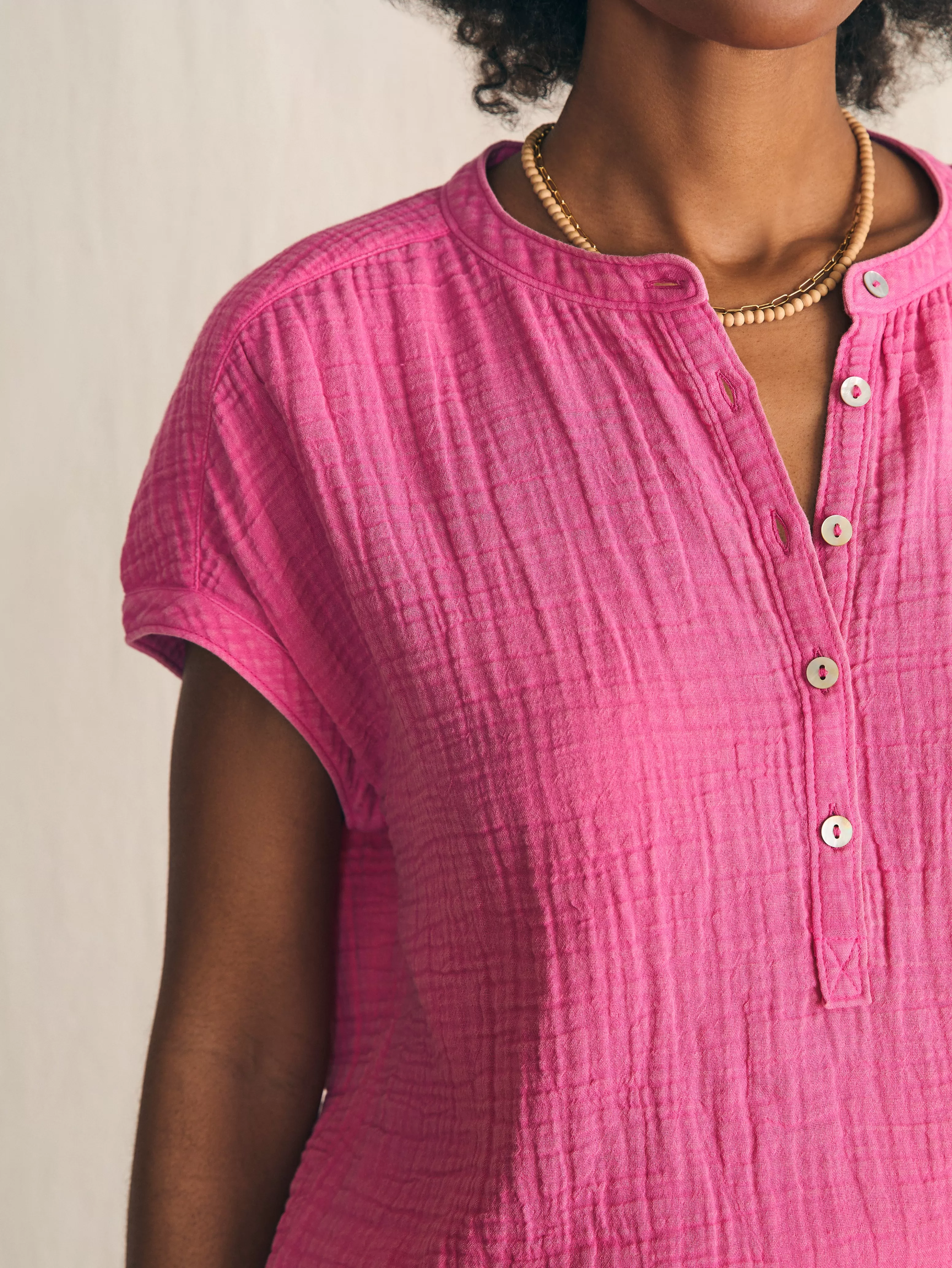 Dream Cotton Gauze Desmond Top - | Faherty Brand Shop