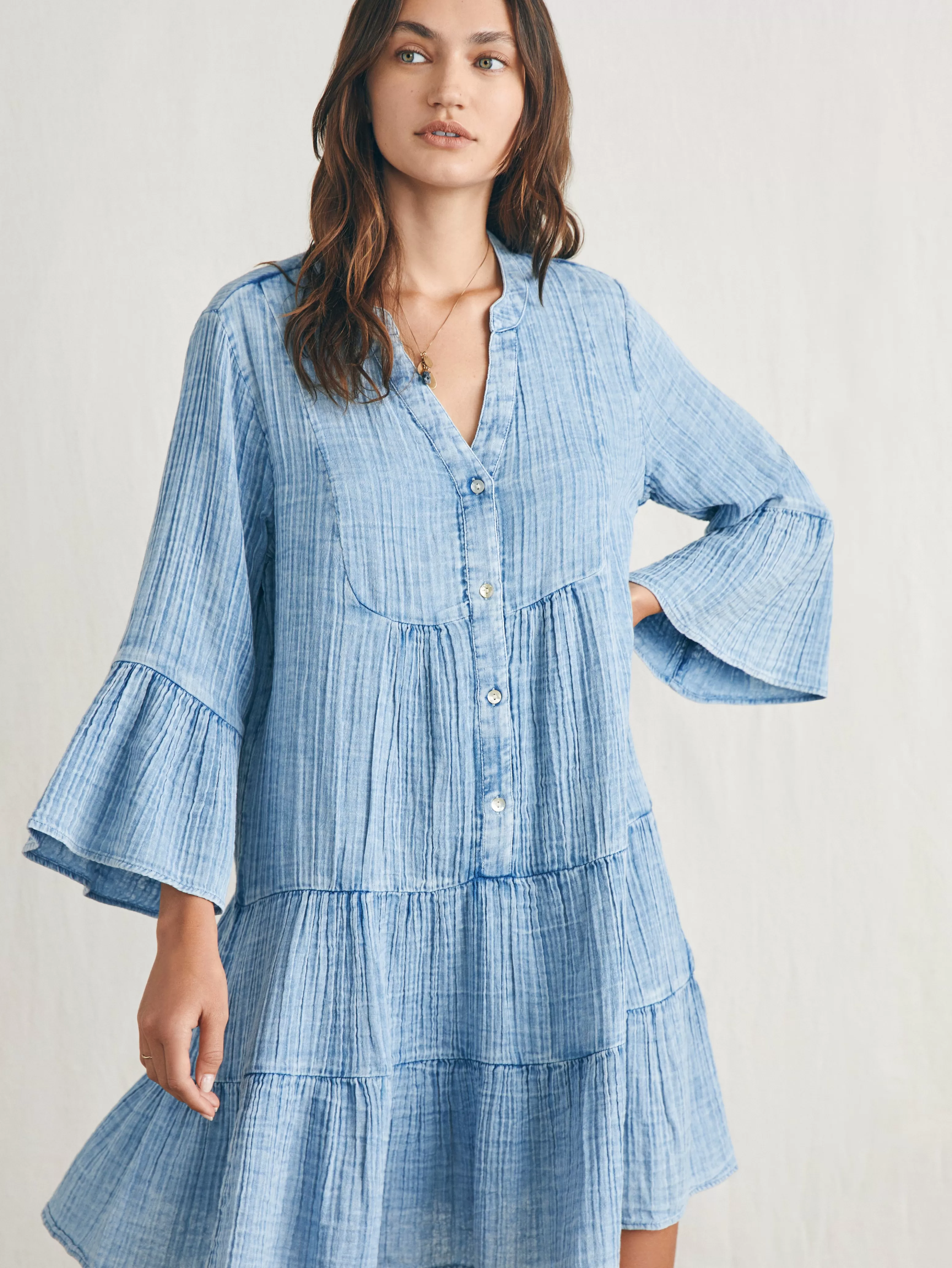 Dream Cotton Gauze Kasey Dress - | Faherty Brand Outlet