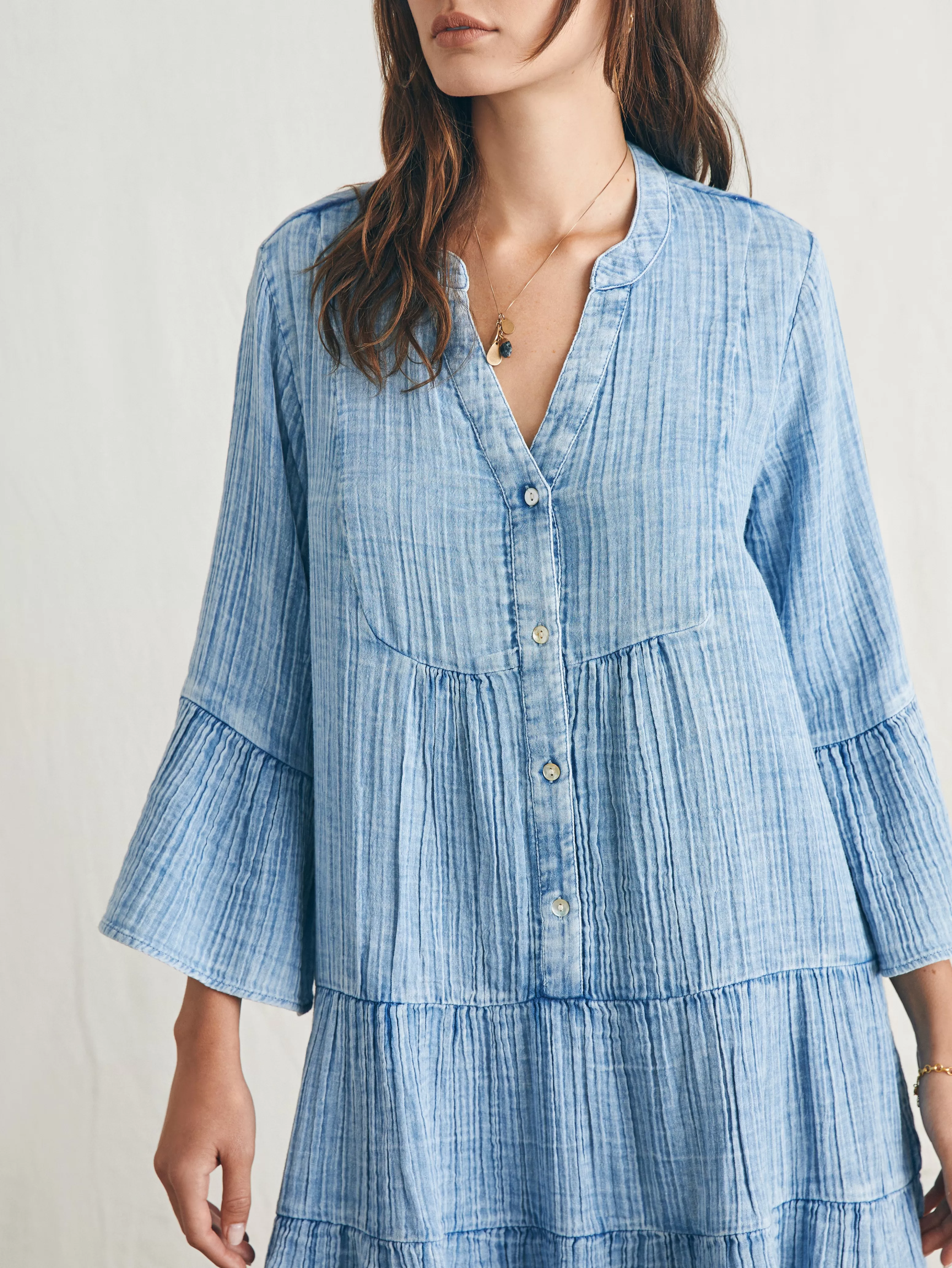 Dream Cotton Gauze Kasey Dress - | Faherty Brand Outlet