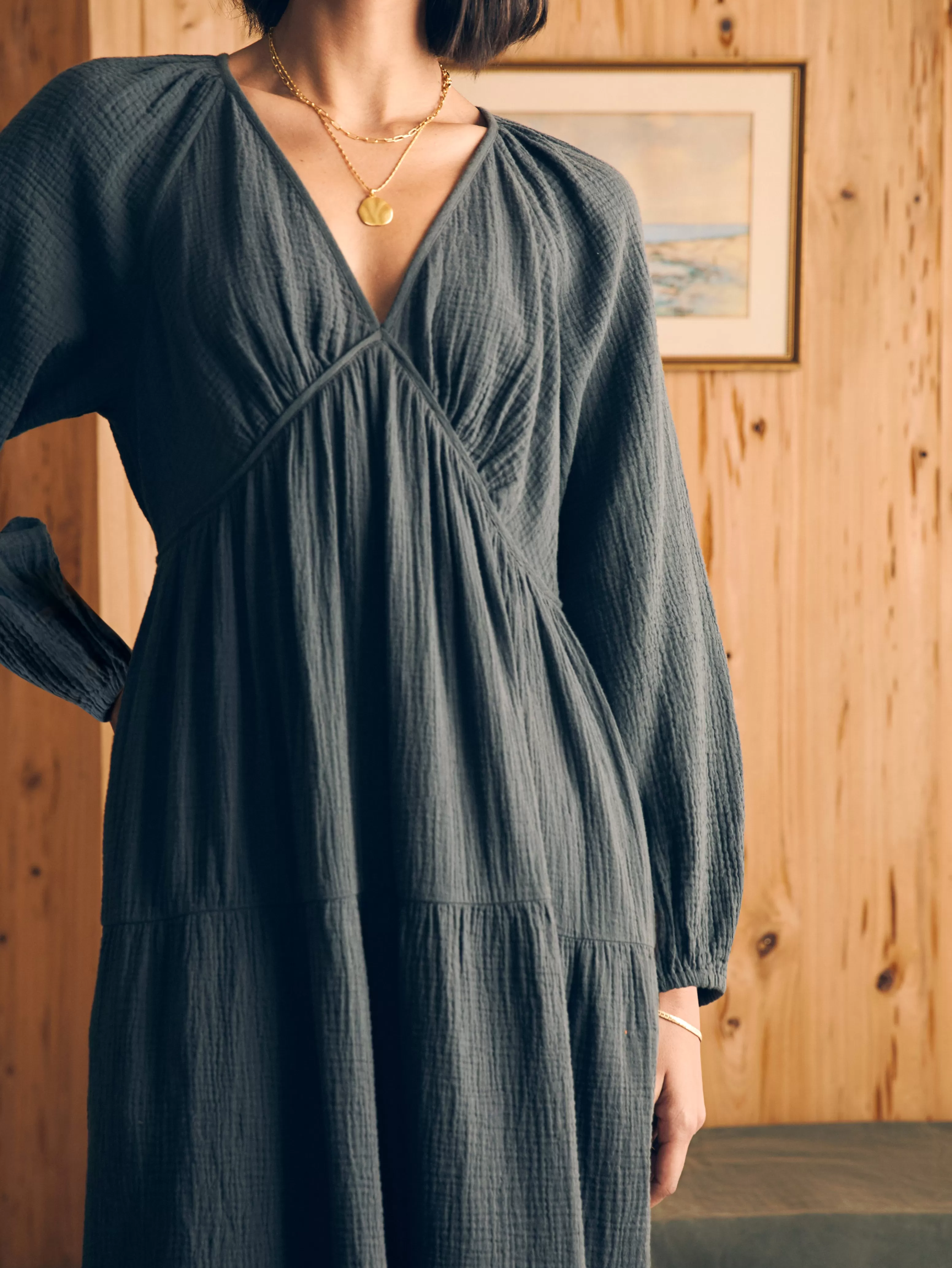 Dream Cotton Gauze Sirene Midi Dress - | Faherty Brand Cheap