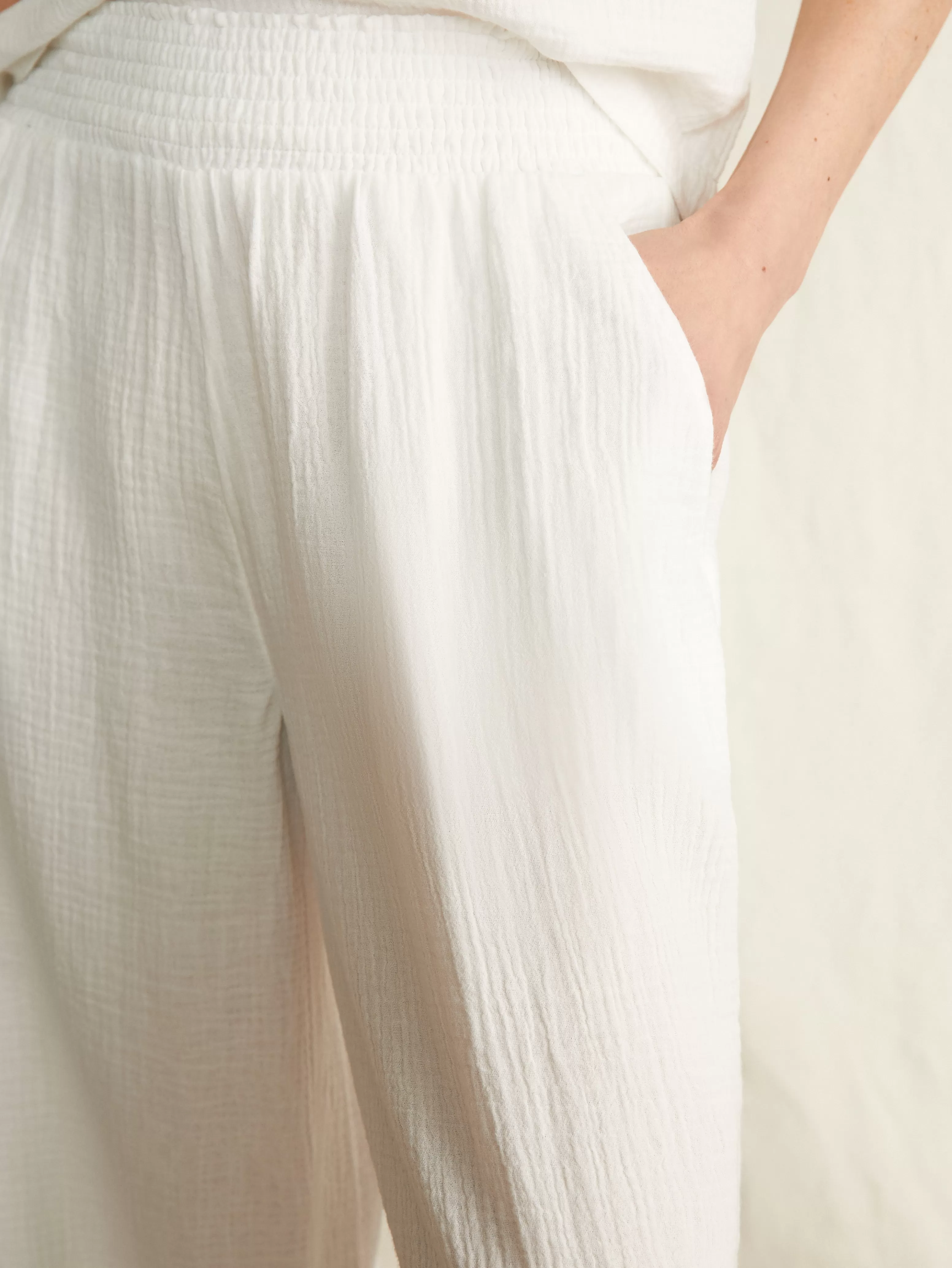 Dream Cotton Gauze Wide Leg Pant - | Faherty Brand Fashion