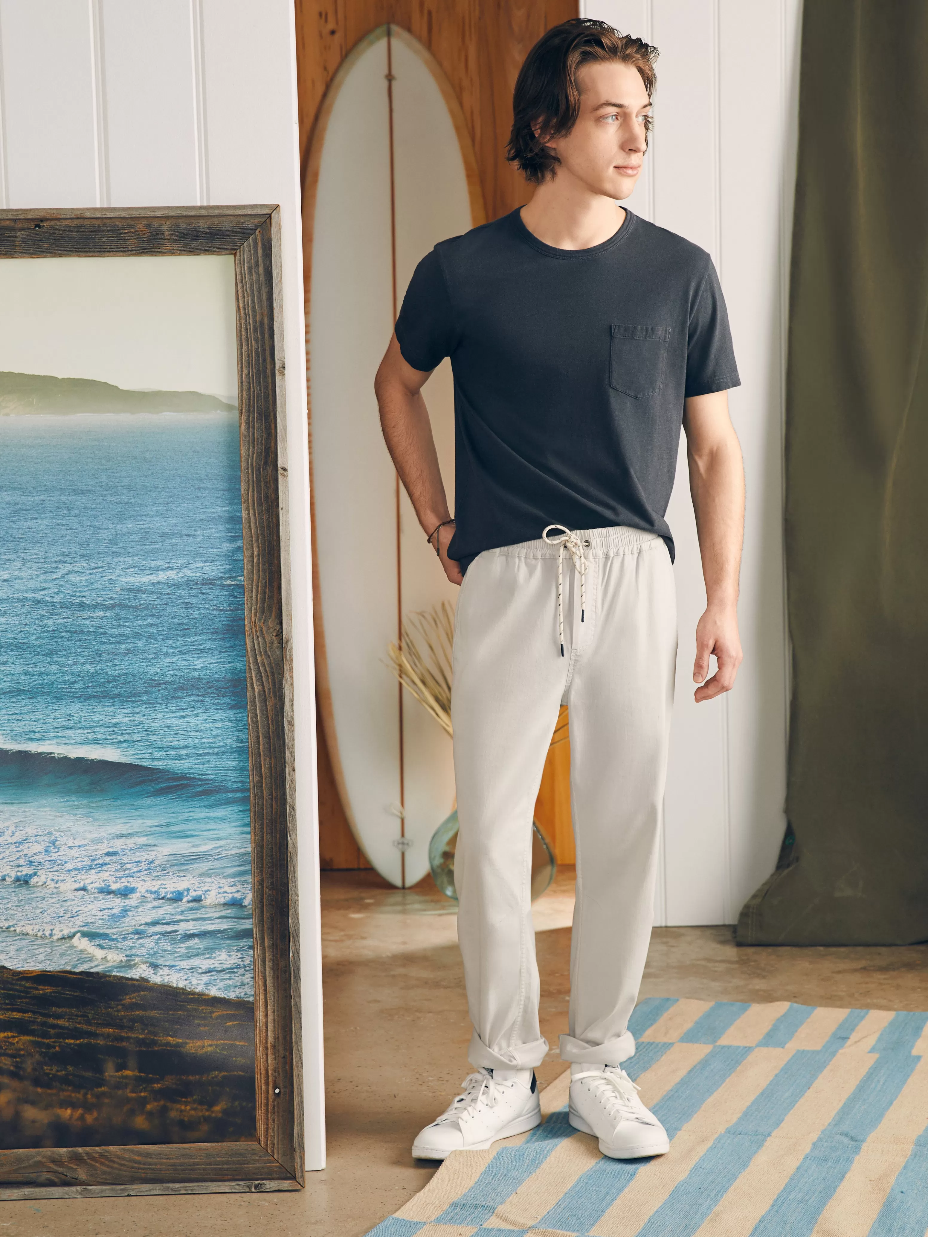 Essential Drawstring Pant - | Faherty Brand Discount