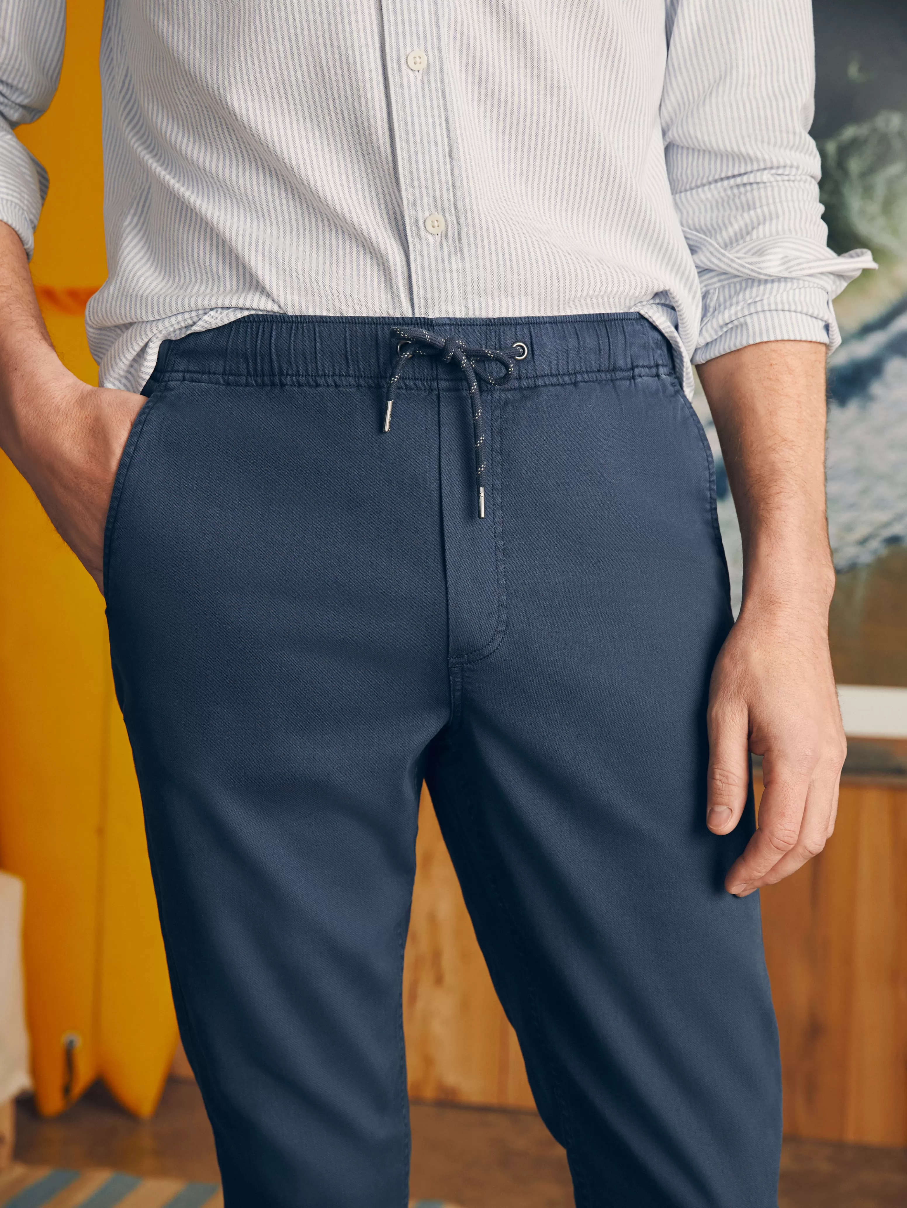 Essential Drawstring Pant - | Faherty Brand New