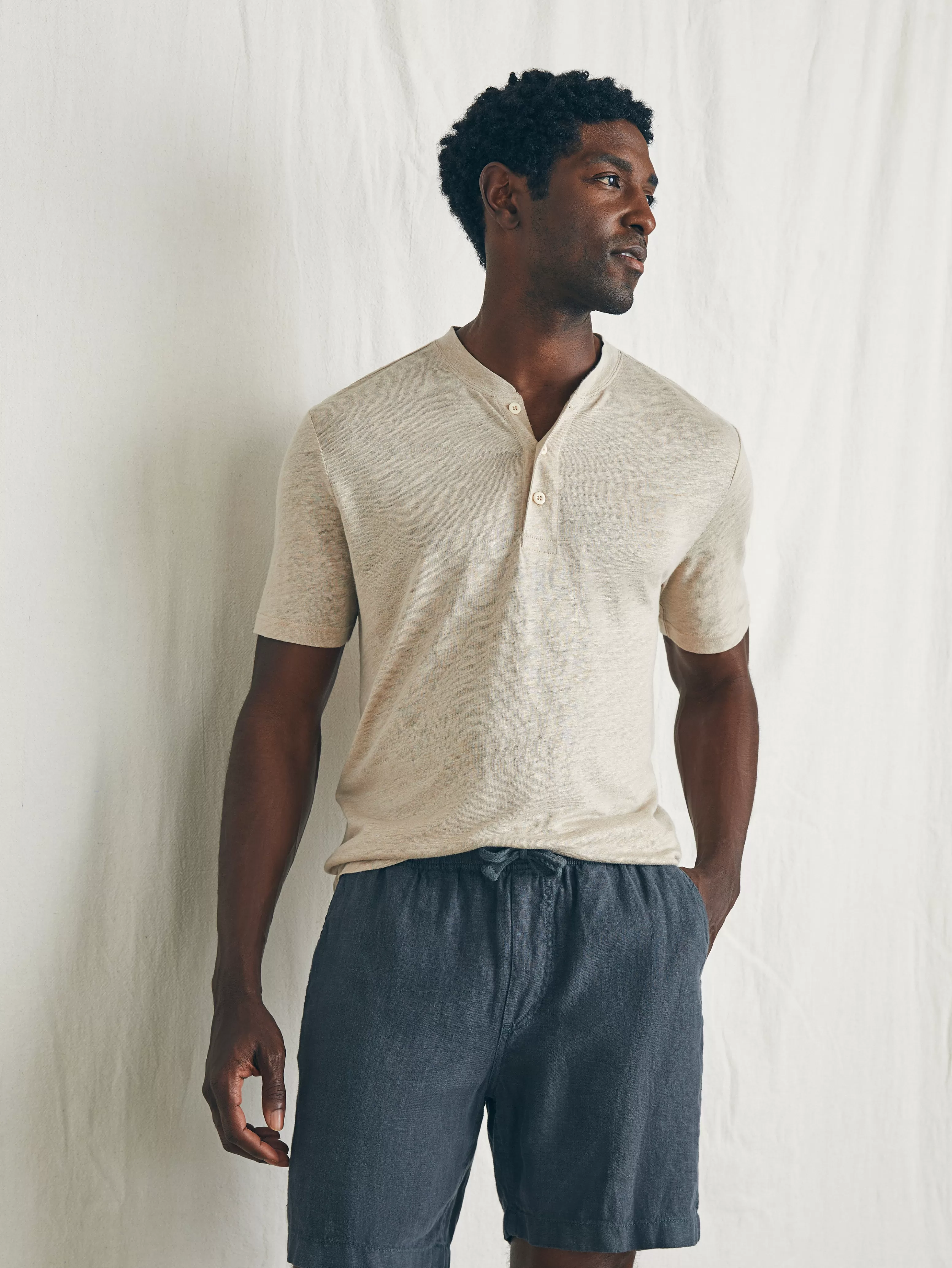 Essential Linen Short (6.5" Inseam) - | Faherty Brand Cheap