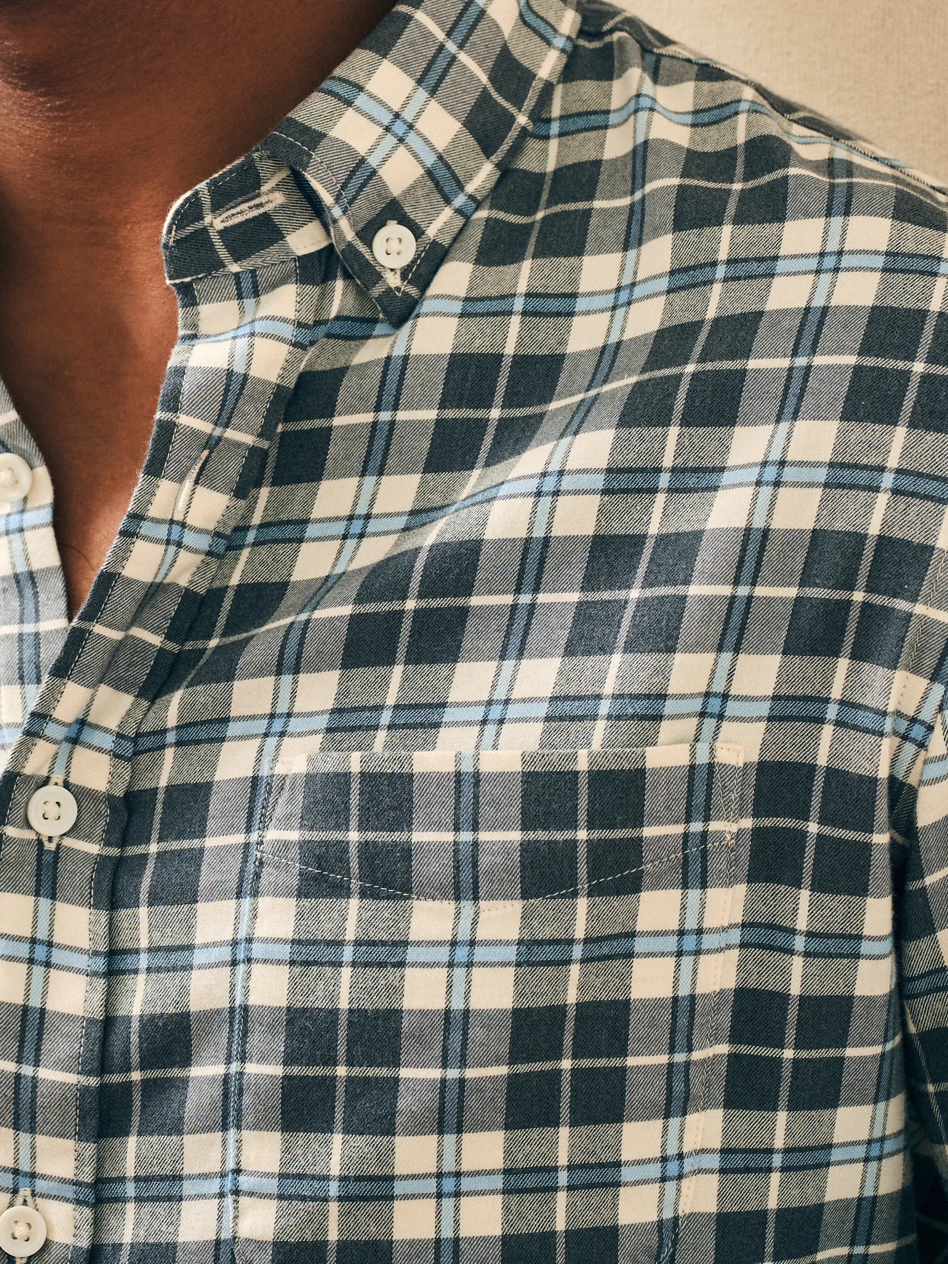 Featherweight Flannel Shirt - | Faherty Brand Sale