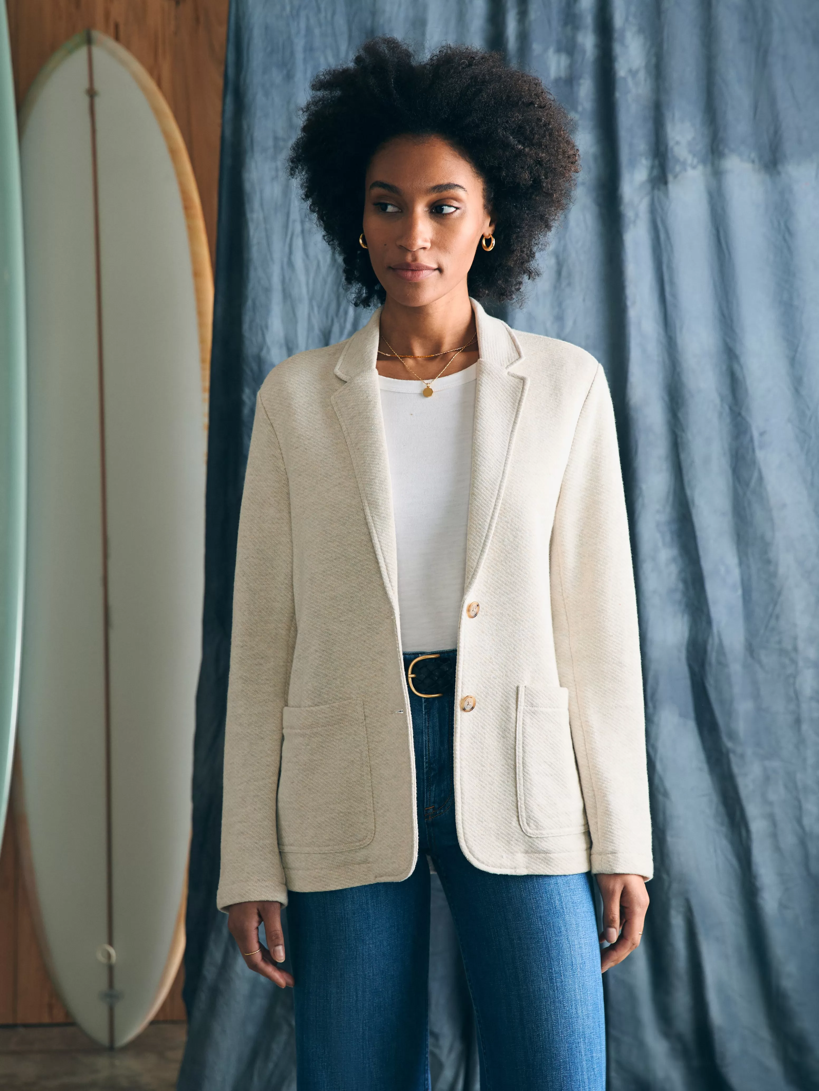 Inlet Knit Blazer - | Faherty Brand Fashion