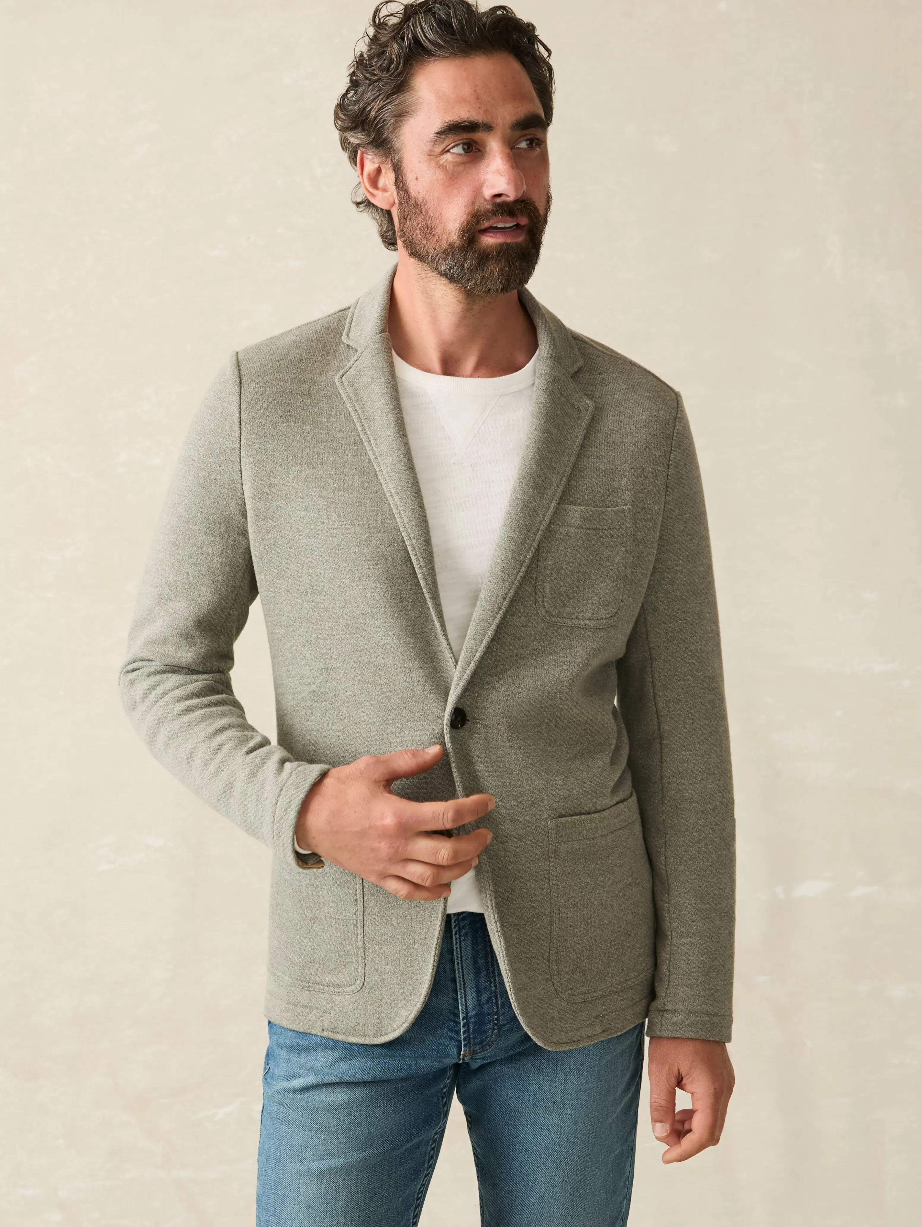 Inlet Knit Blazer - | Faherty Brand Flash Sale