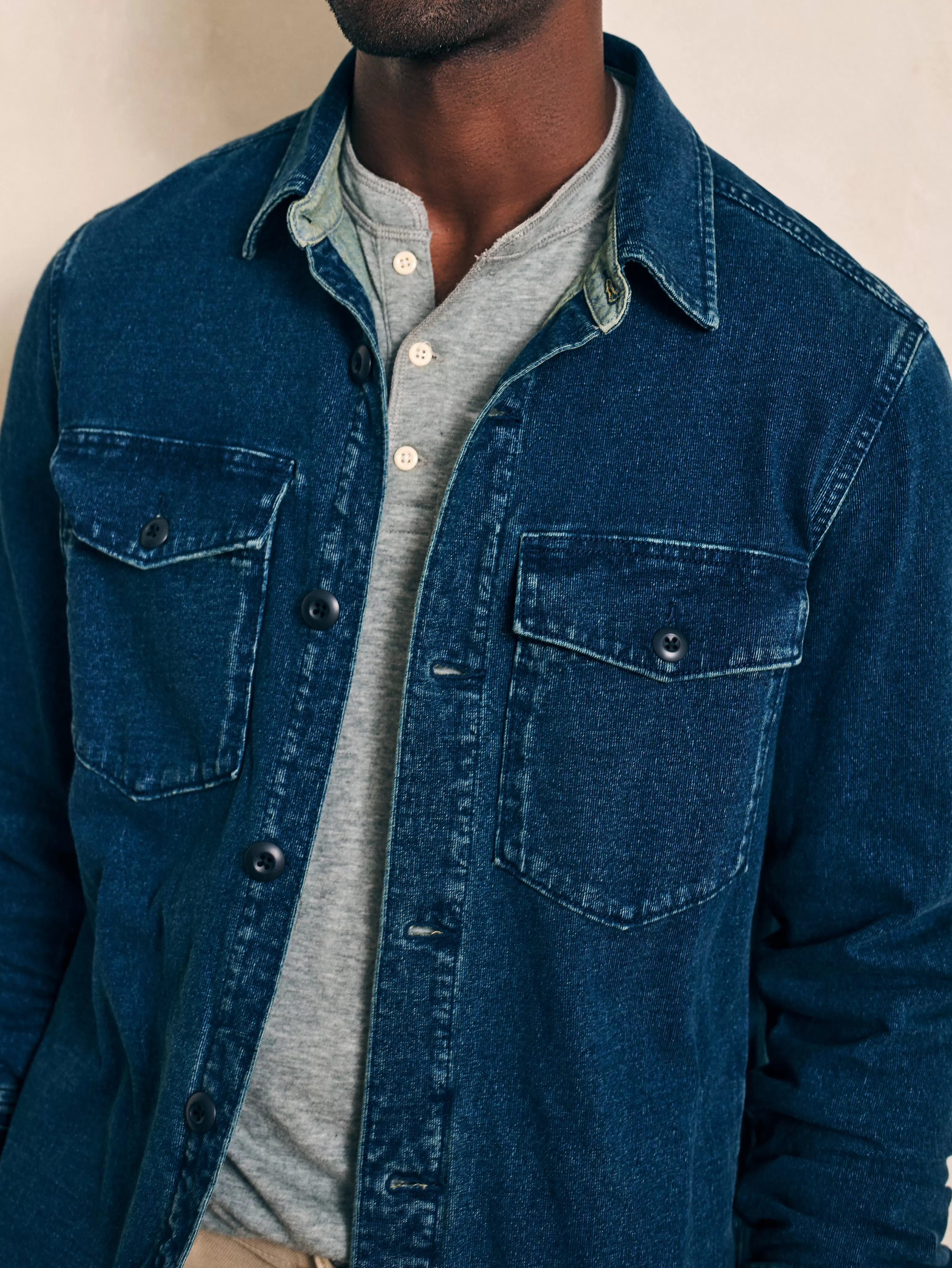 Jersey Shirt Jacket - | Faherty Brand Store