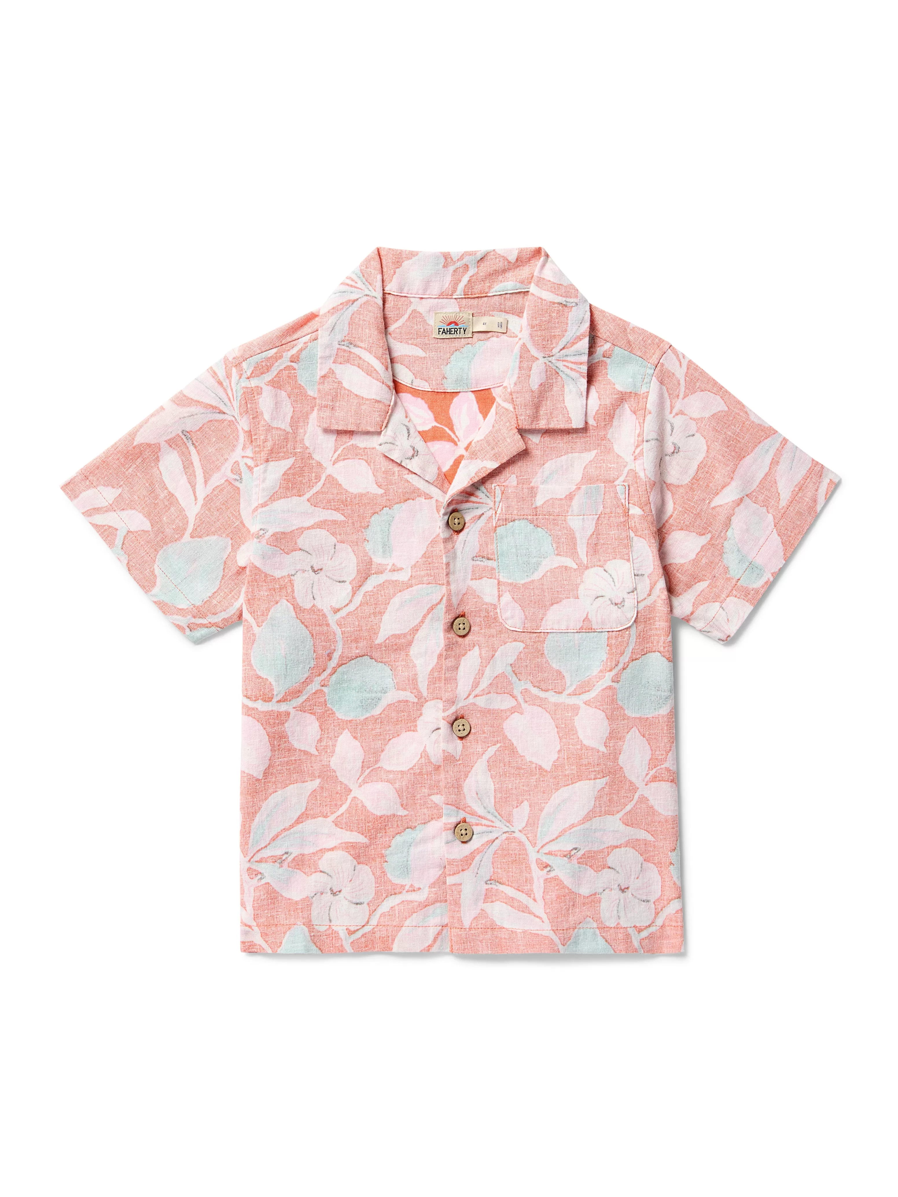 Kids Breeze Camp Shirt - | Faherty Brand Fashion