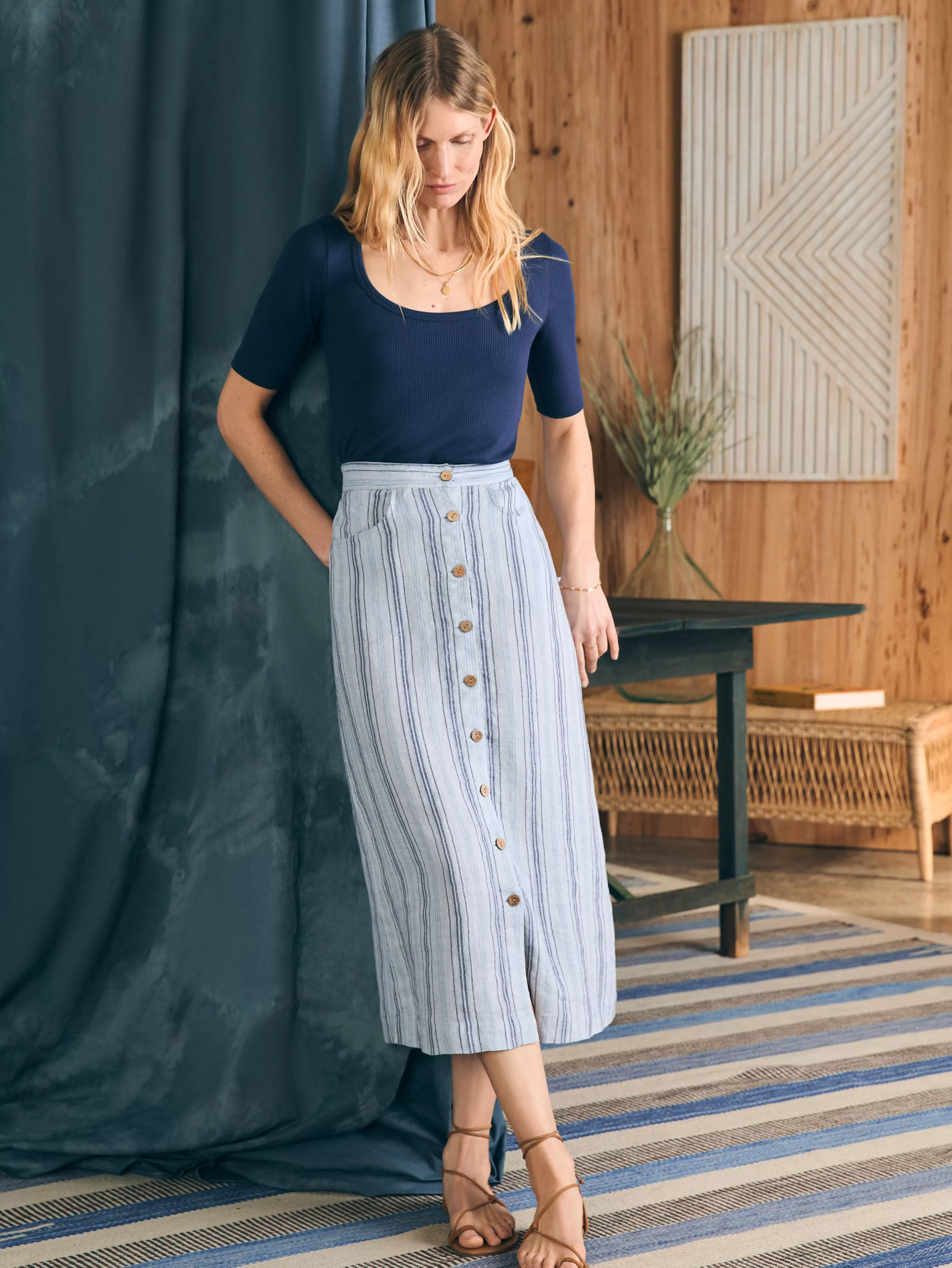 La Jolla Skirt - | Faherty Brand Store