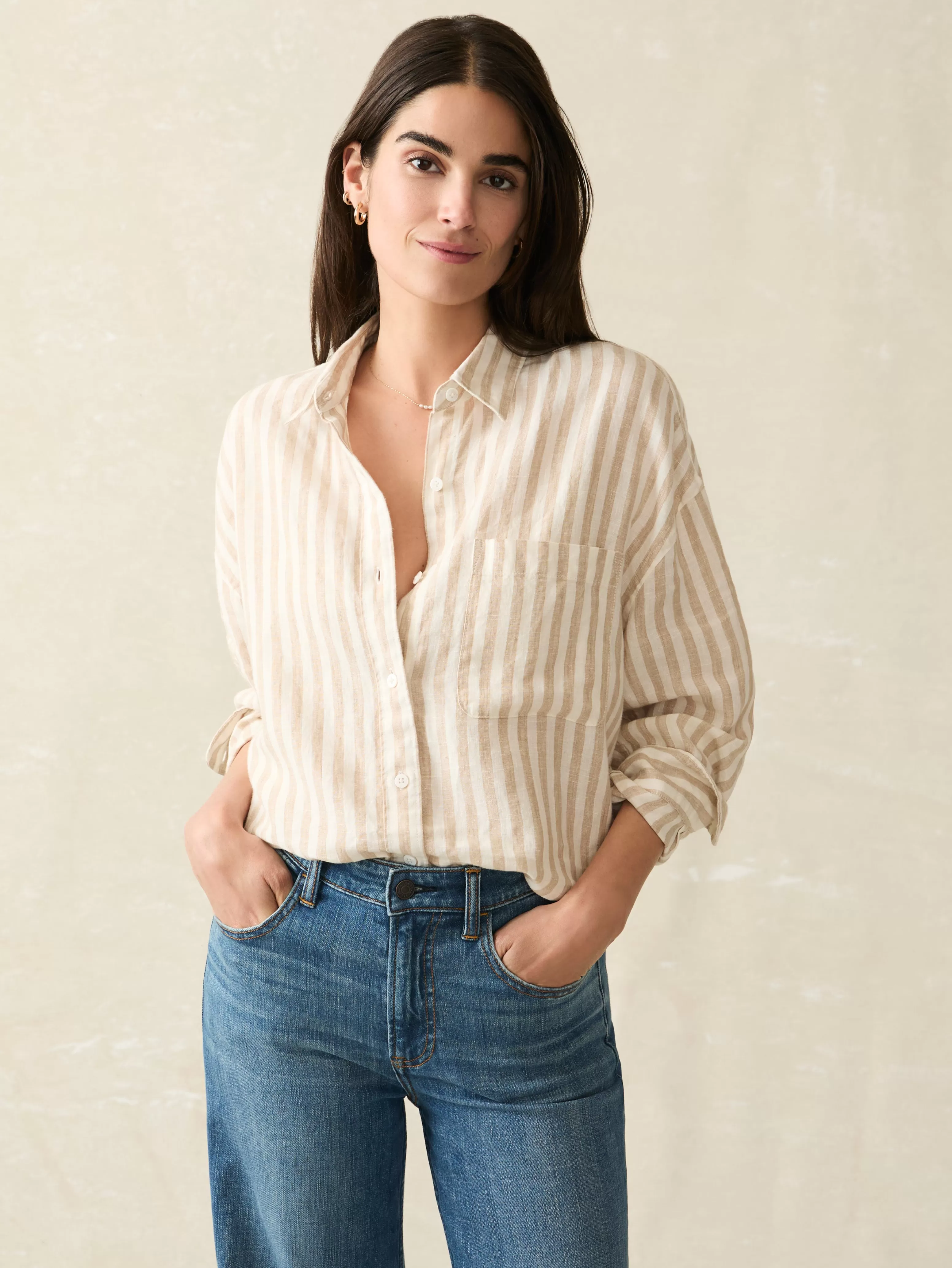 Laguna Linen Relaxed Shirt - | Faherty Brand Fashion