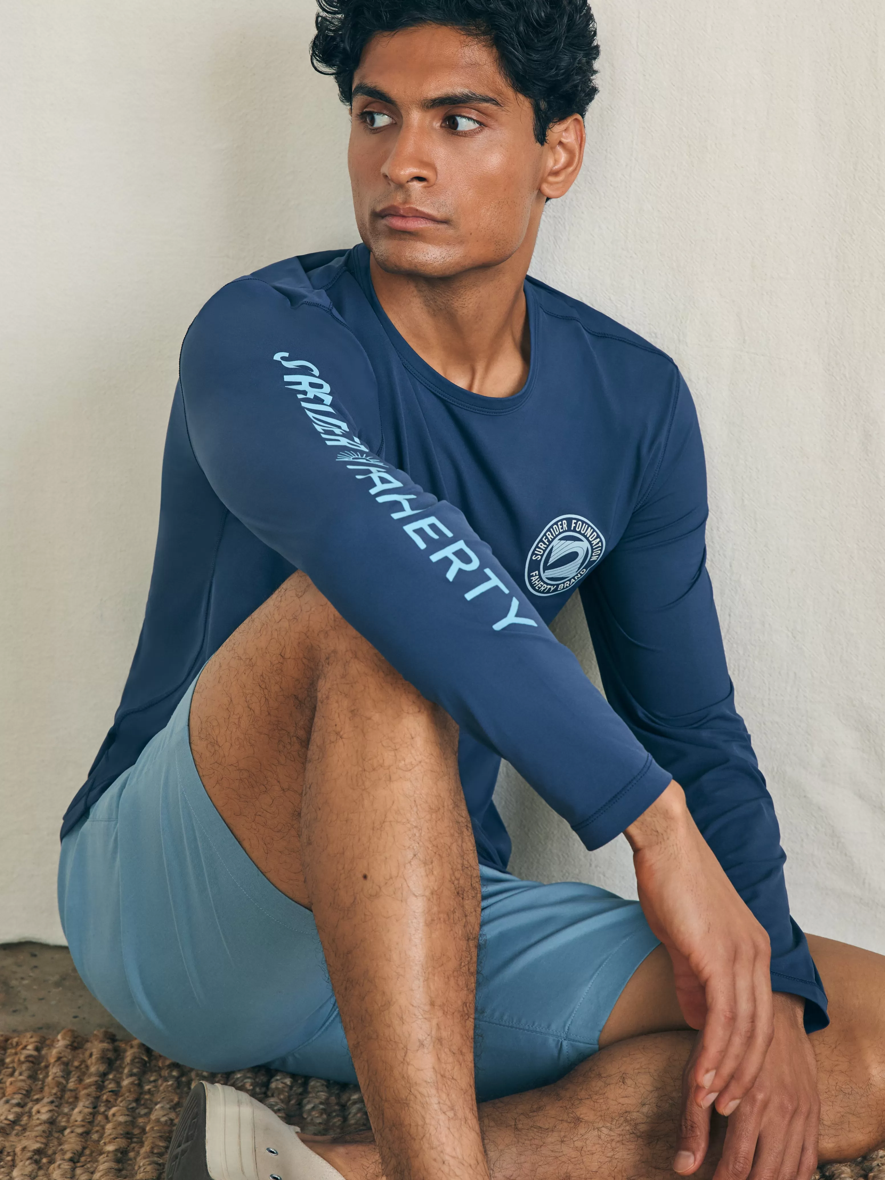 Long-Sleeve Surfrider Shorelite UPF Tee - | Faherty Brand Outlet