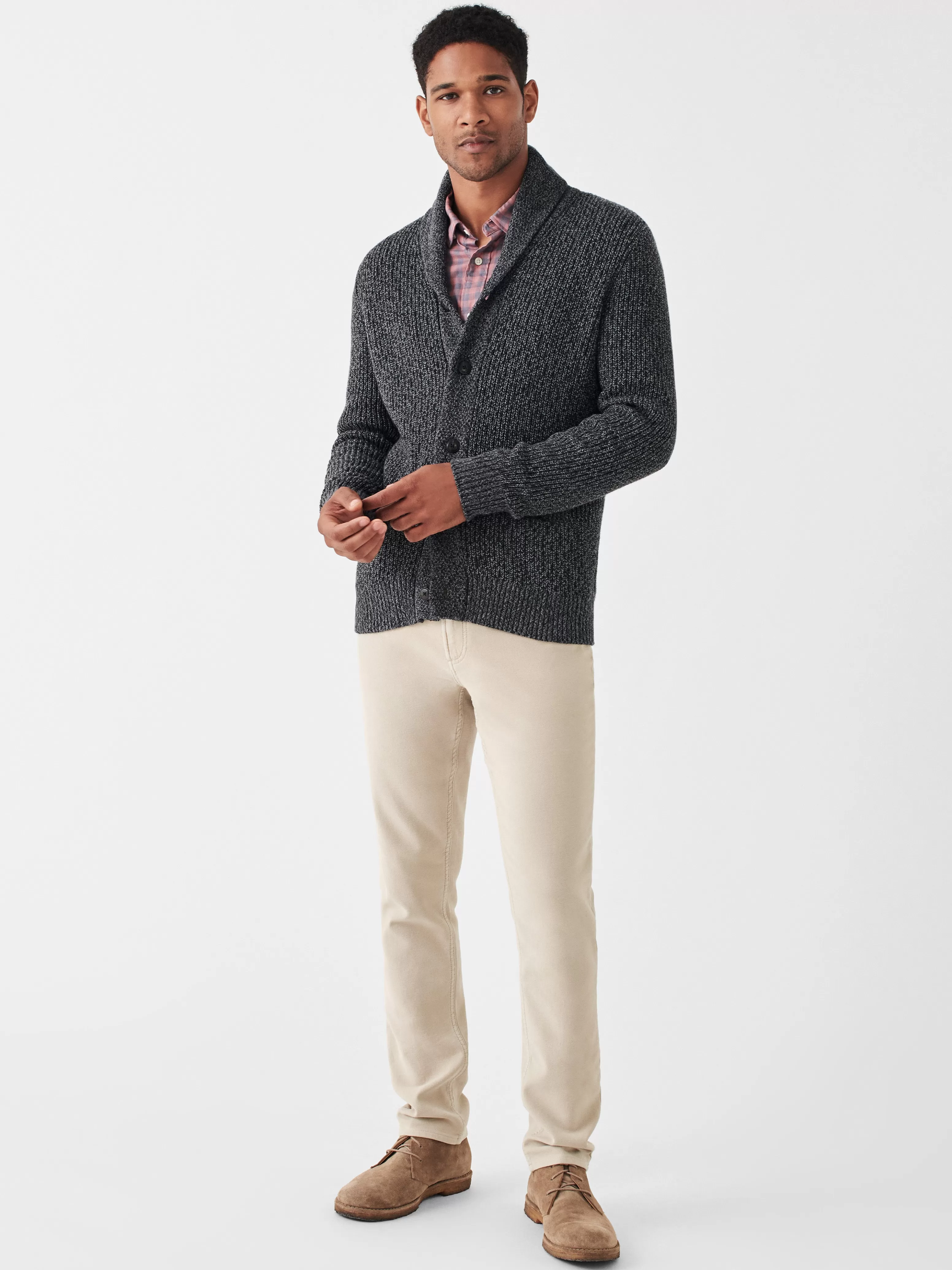 Marled Cotton Cardigan - | Faherty Brand Shop