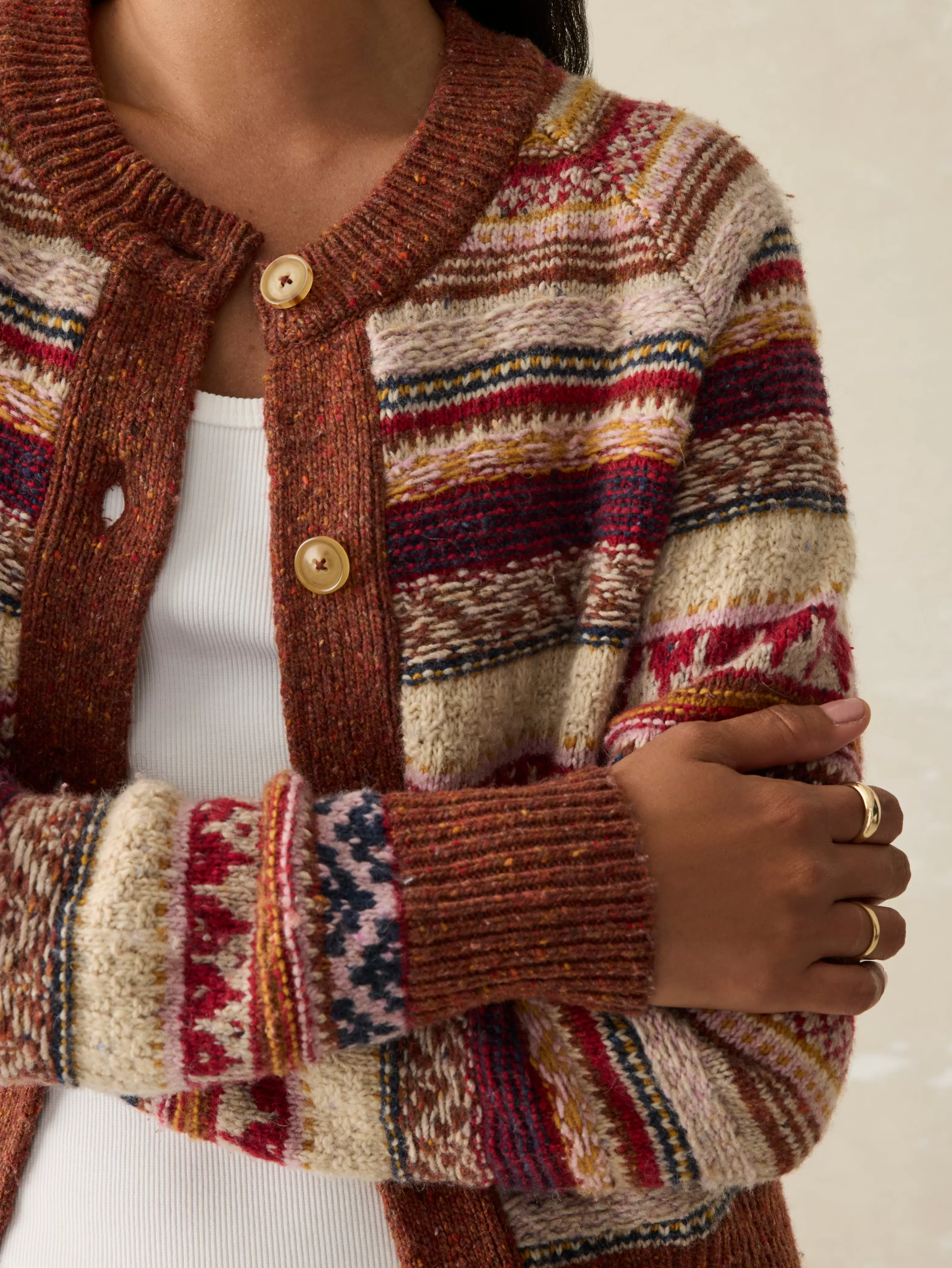 Marley Fairisle Cardigan - | Faherty Brand Online