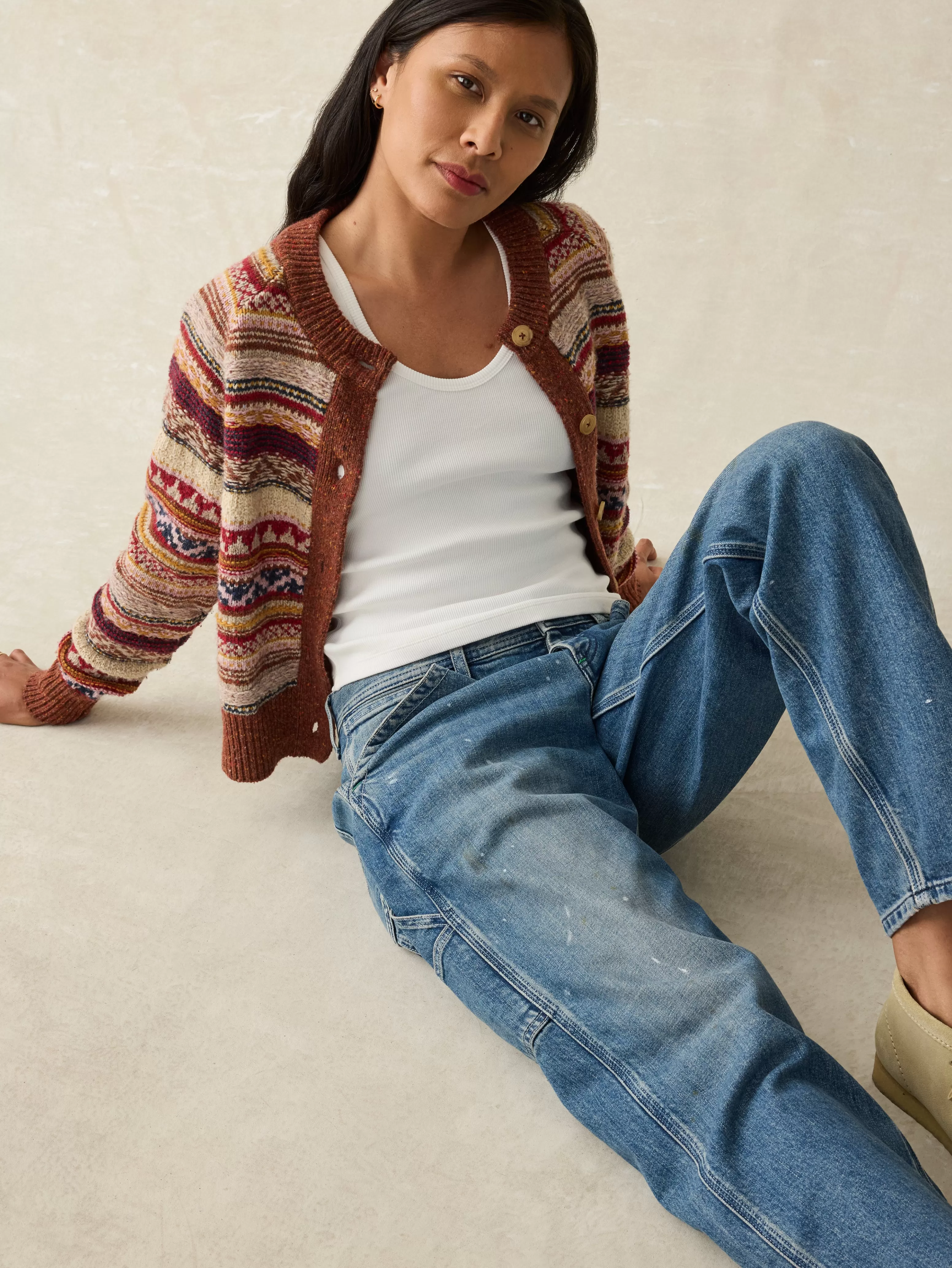 Marley Fairisle Cardigan - | Faherty Brand Online