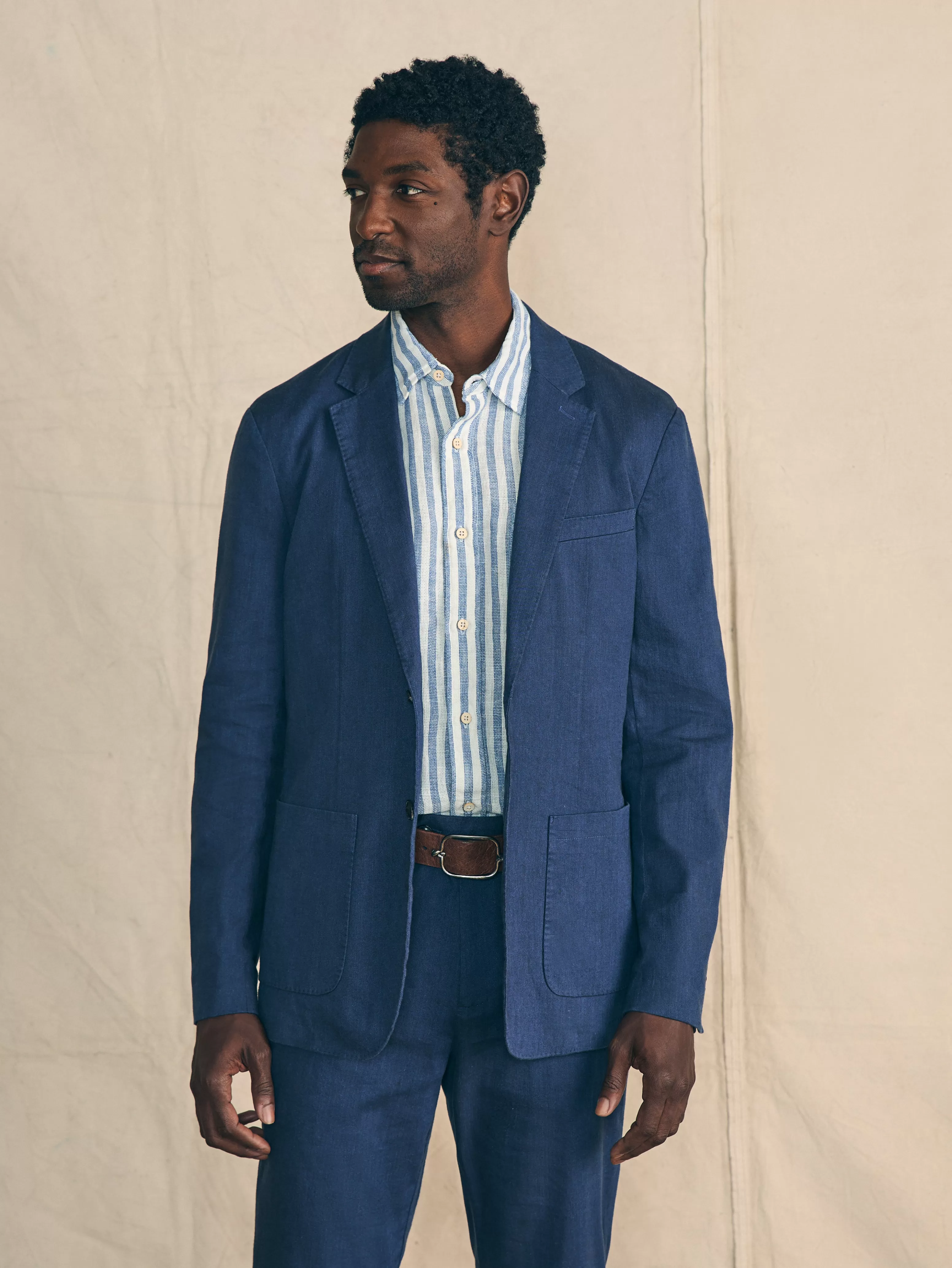 Movement™ Flex Linen Blazer - | Faherty Brand Best Sale