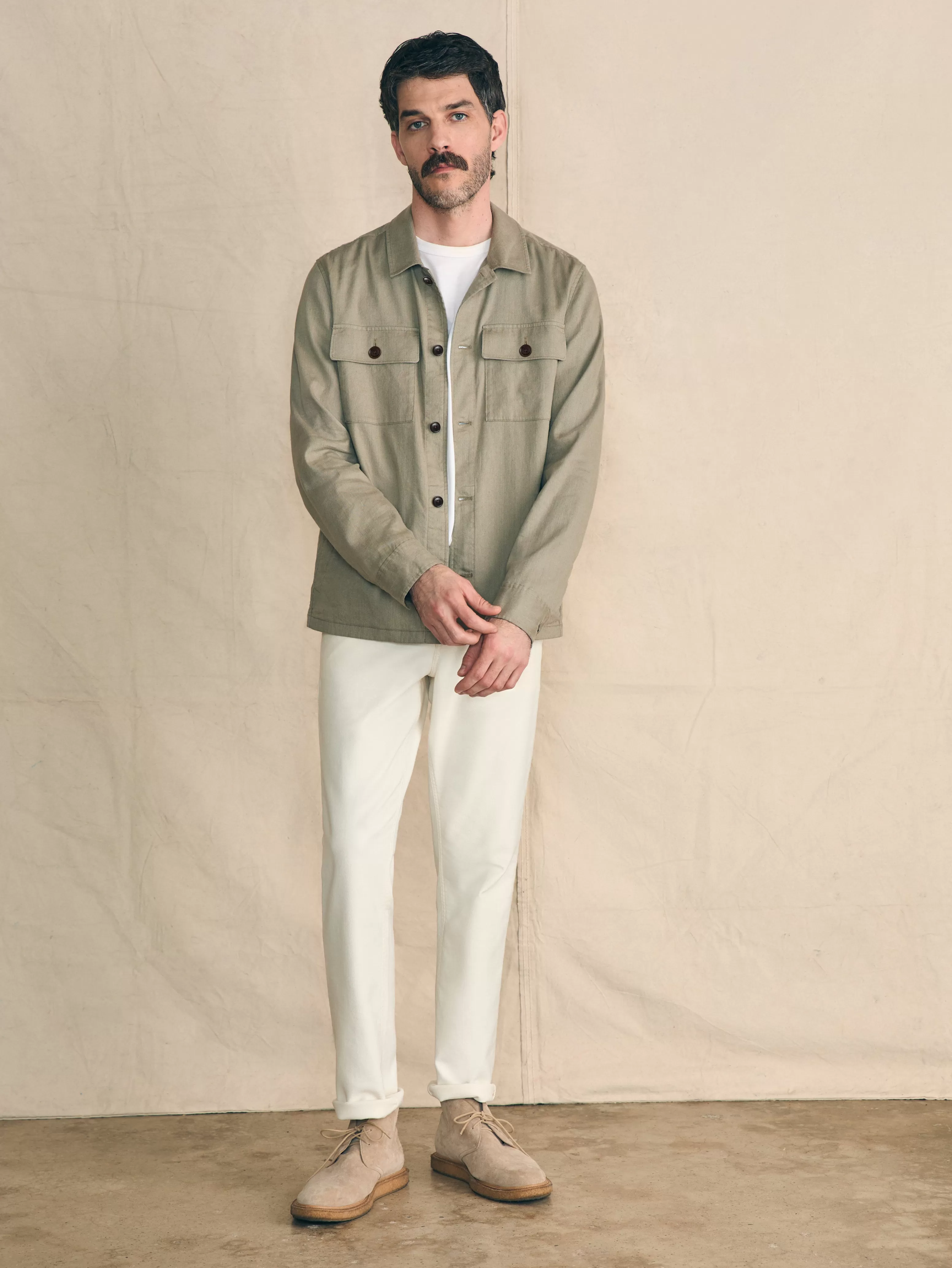 Movement™ Flex Linen Shirt Jacket - | Faherty Brand Clearance