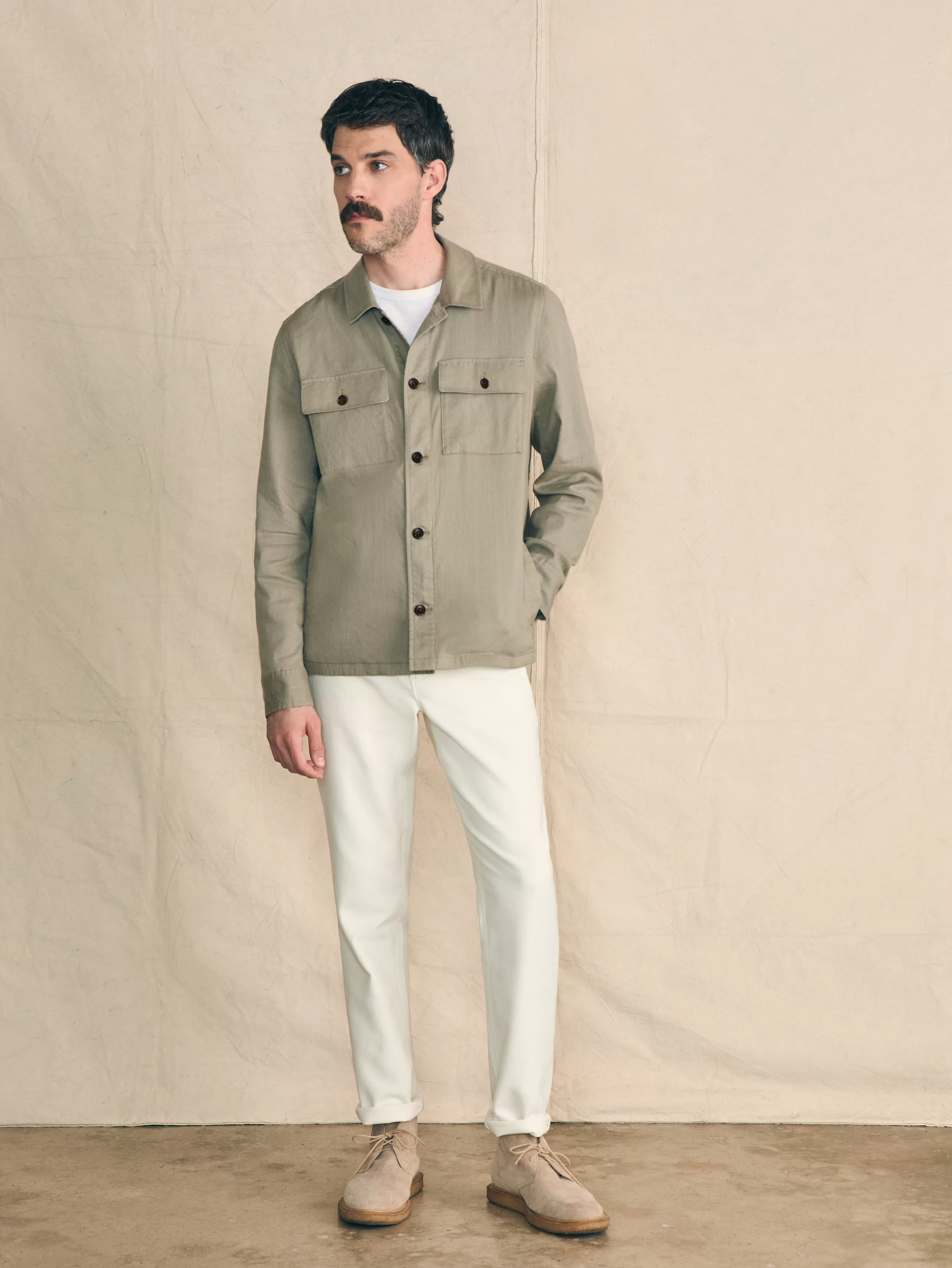 Movement™ Flex Linen Shirt Jacket - | Faherty Brand Clearance