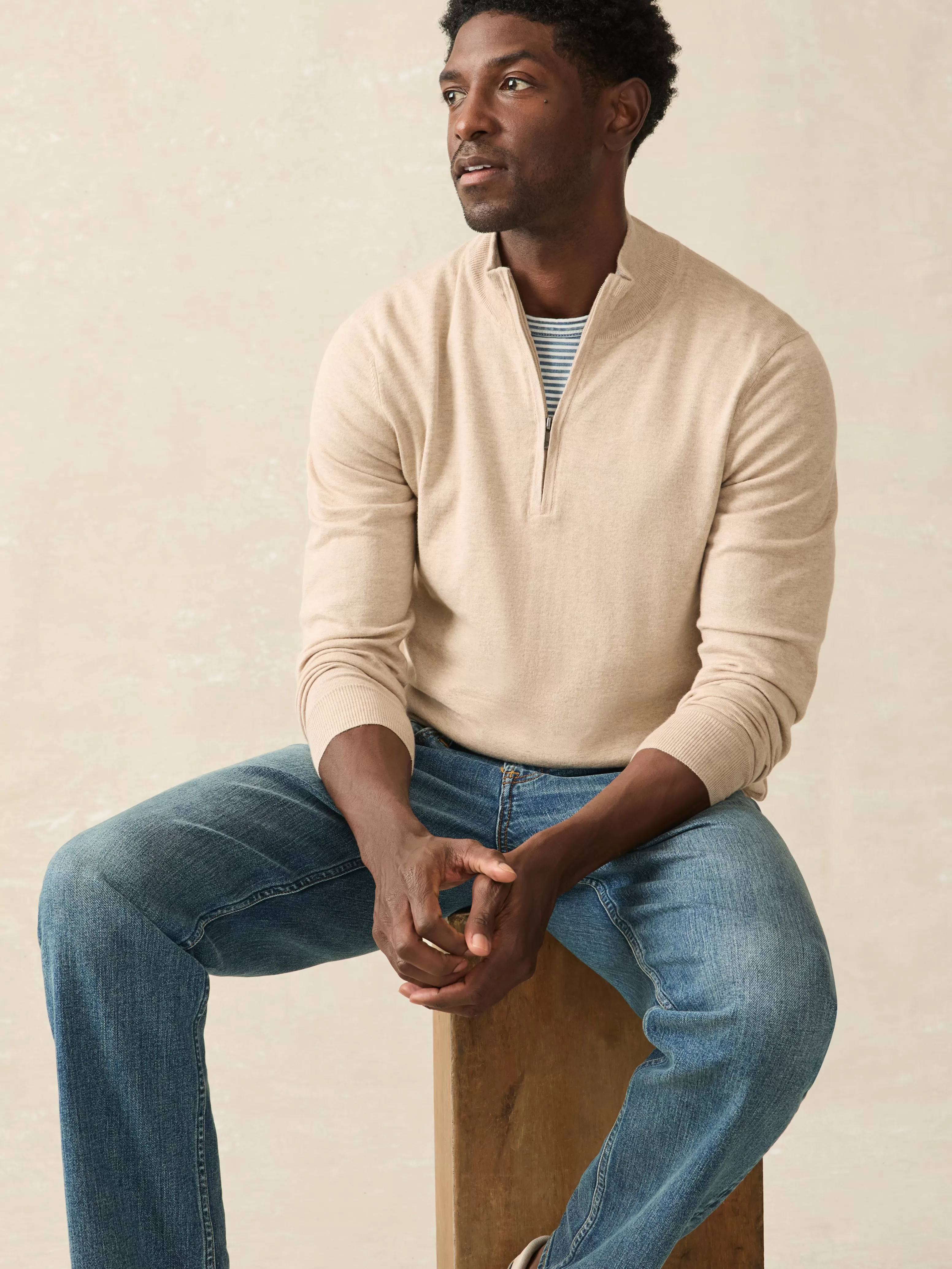 Movement™ Quarter Zip Sweater - | Faherty Brand Sale