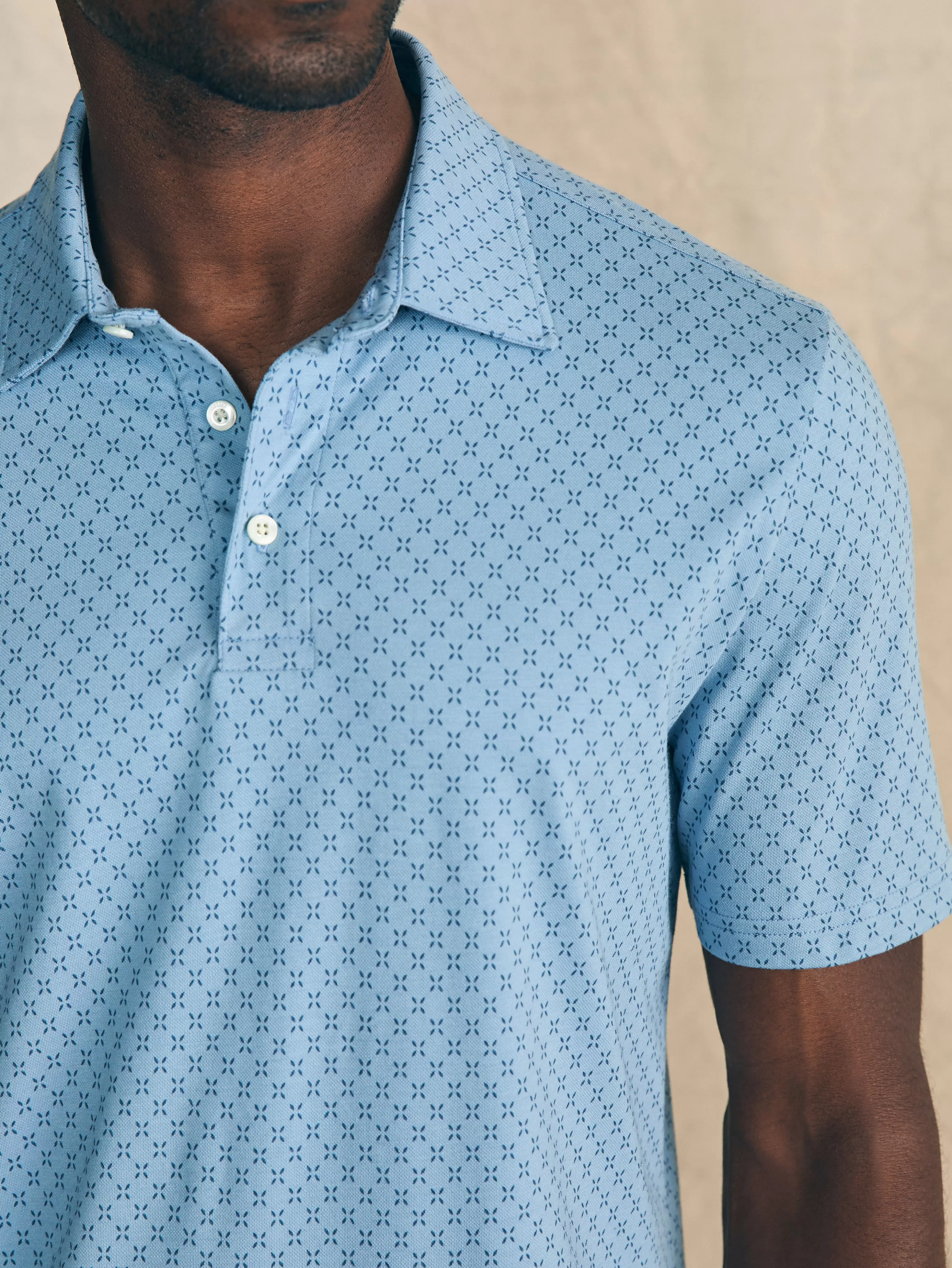 Movement™ Short-Sleeve Pique Polo Shirt - | Faherty Brand Store