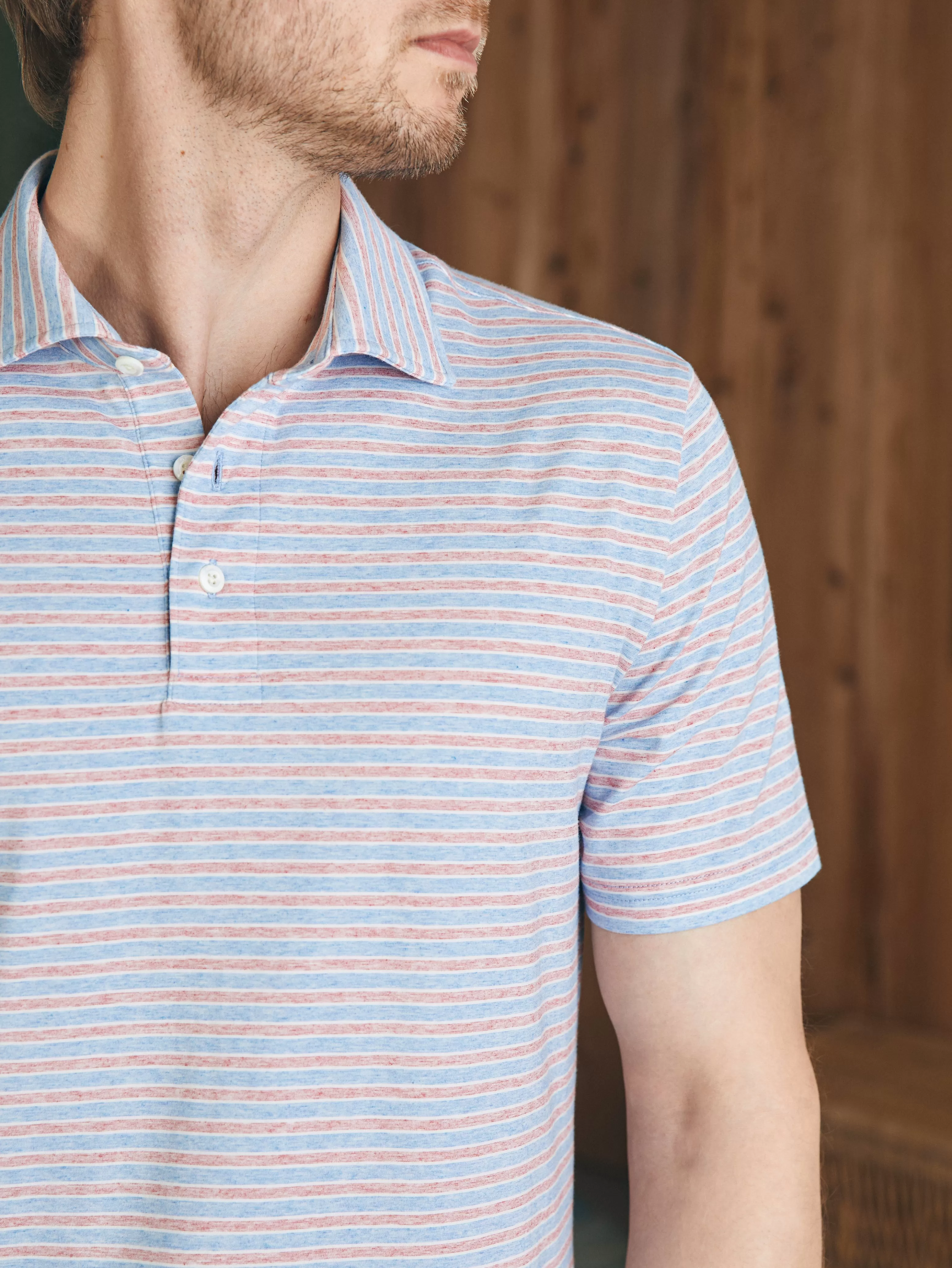 Movement™ Short-Sleeve Polo Shirt - | Faherty Brand Online