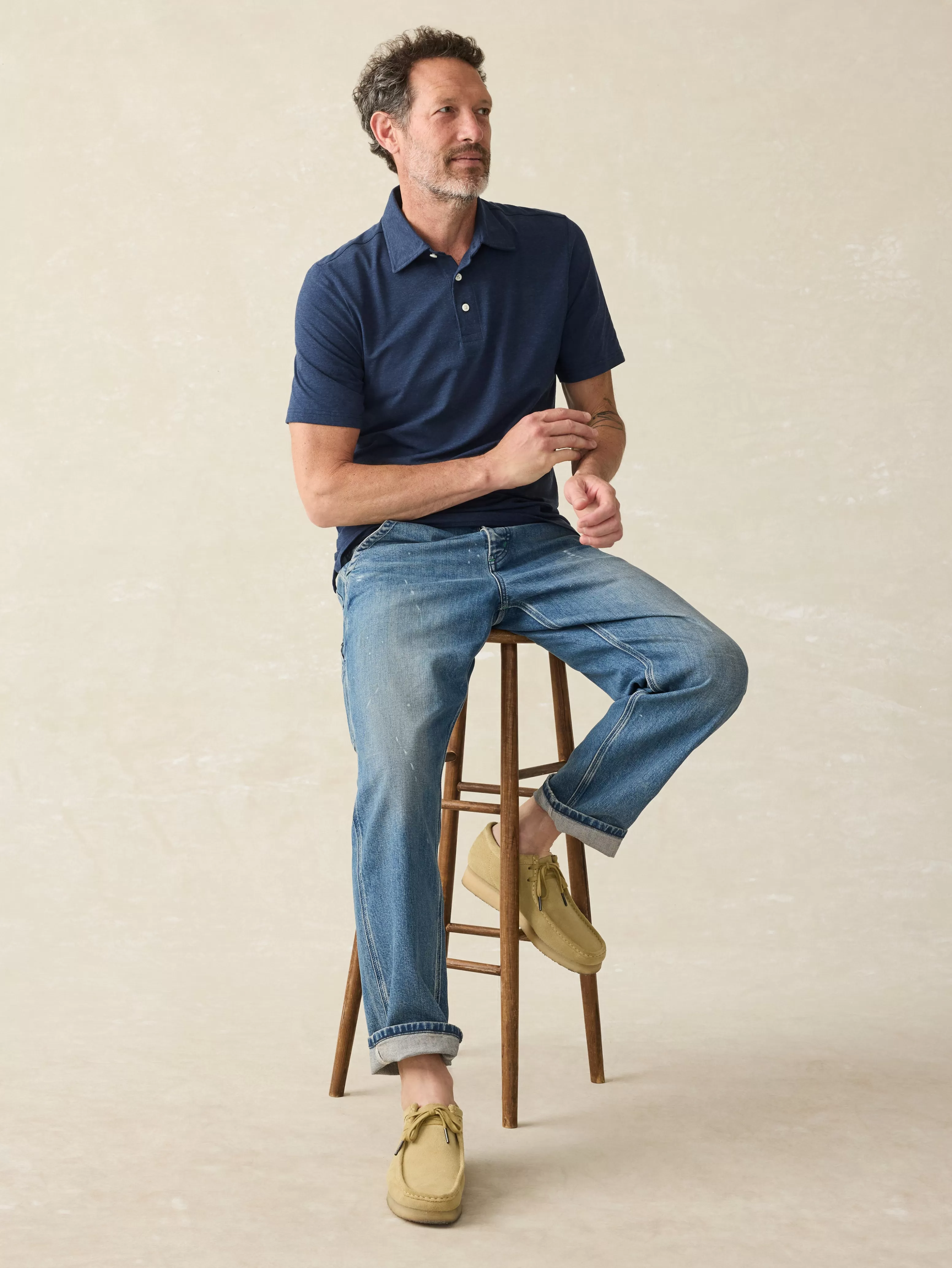 Movement™ Short-Sleeve Polo Shirt (Tall) - | Faherty Brand Outlet