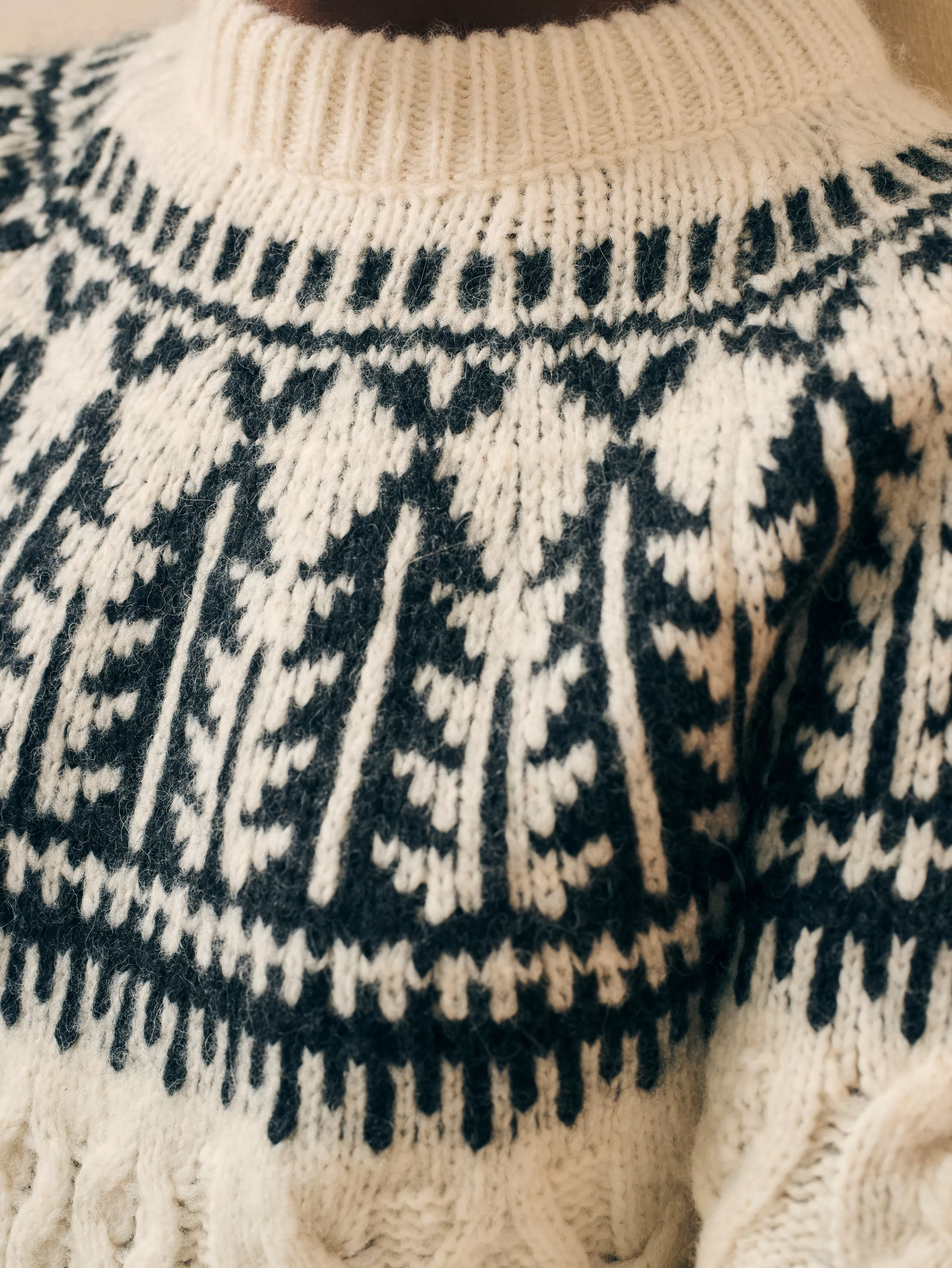 Native Knitter Frost Fair Isle Crew - | Faherty Brand Fashion