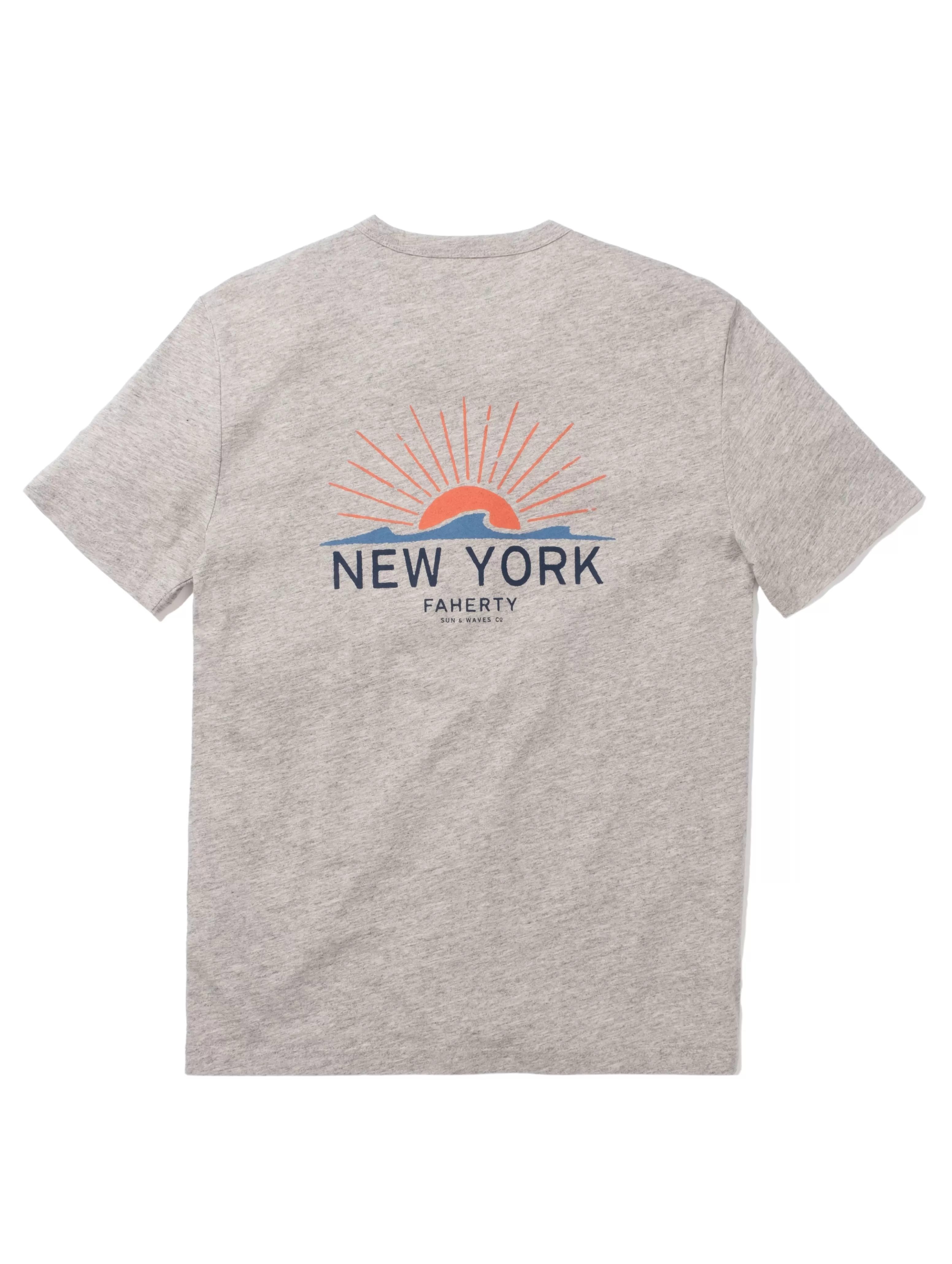 New York Short-Sleeve Crew T-Shirt - | Faherty Brand Best Sale