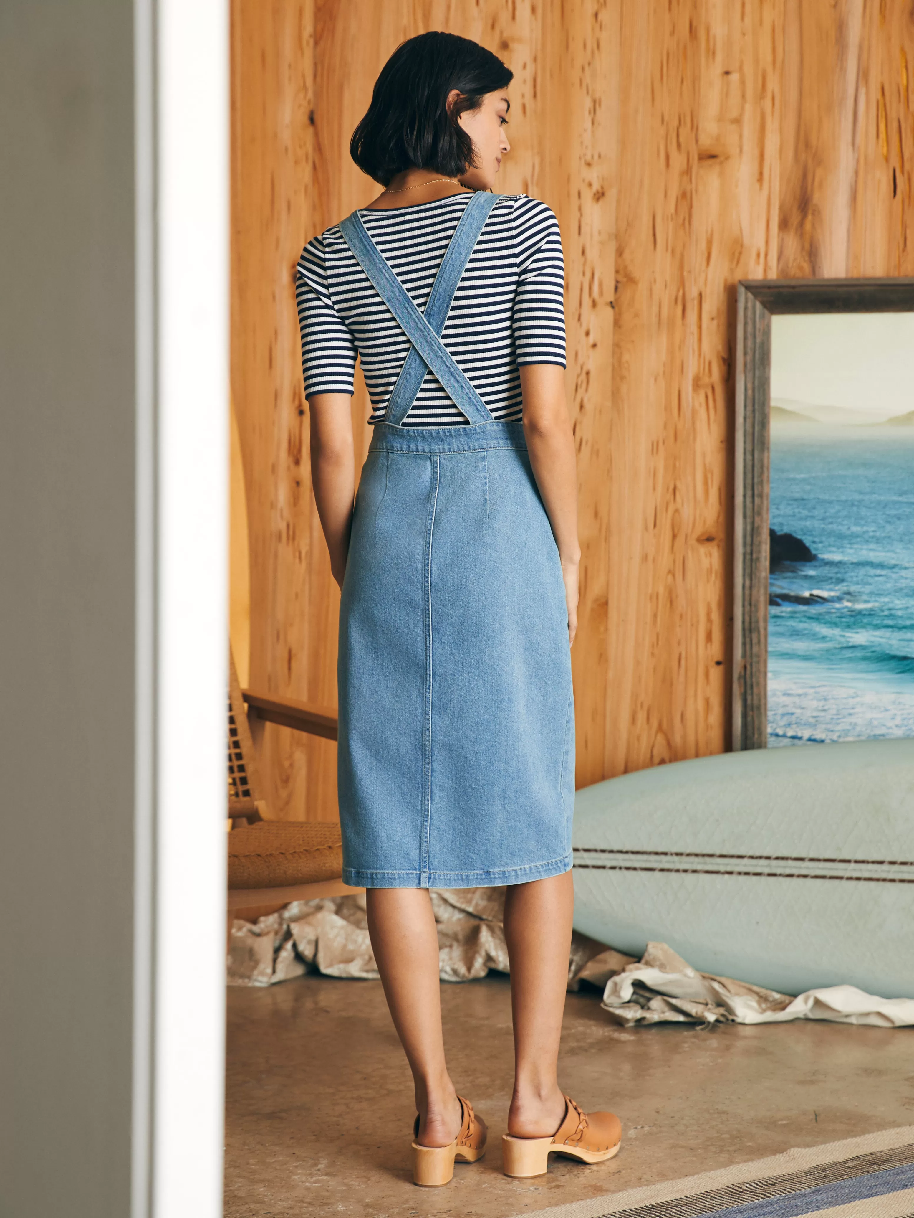 Organic Cotton Denim Remi Dress - | Faherty Brand Best