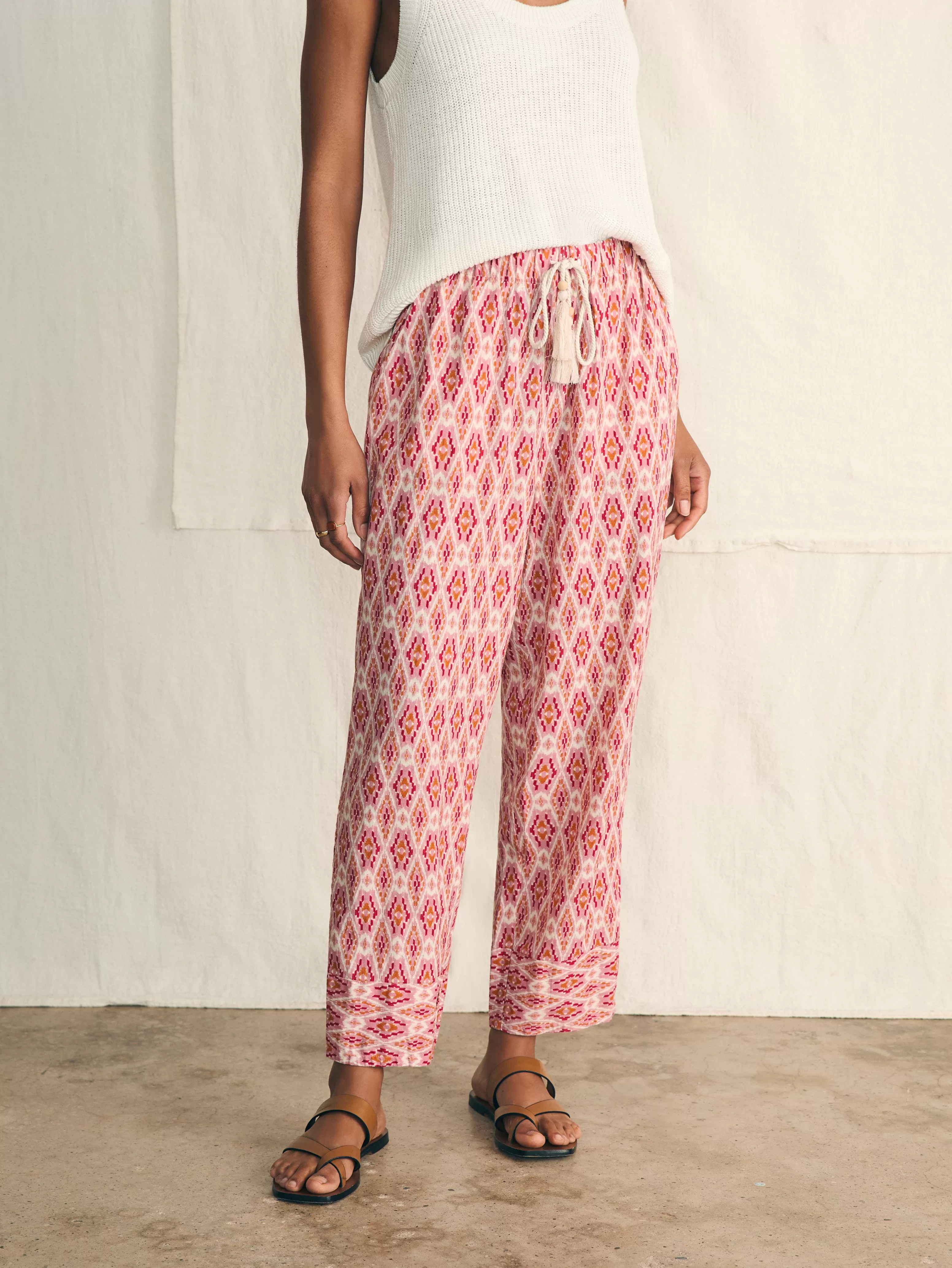 Pacific Beach Linen Pant - | Faherty Brand Discount