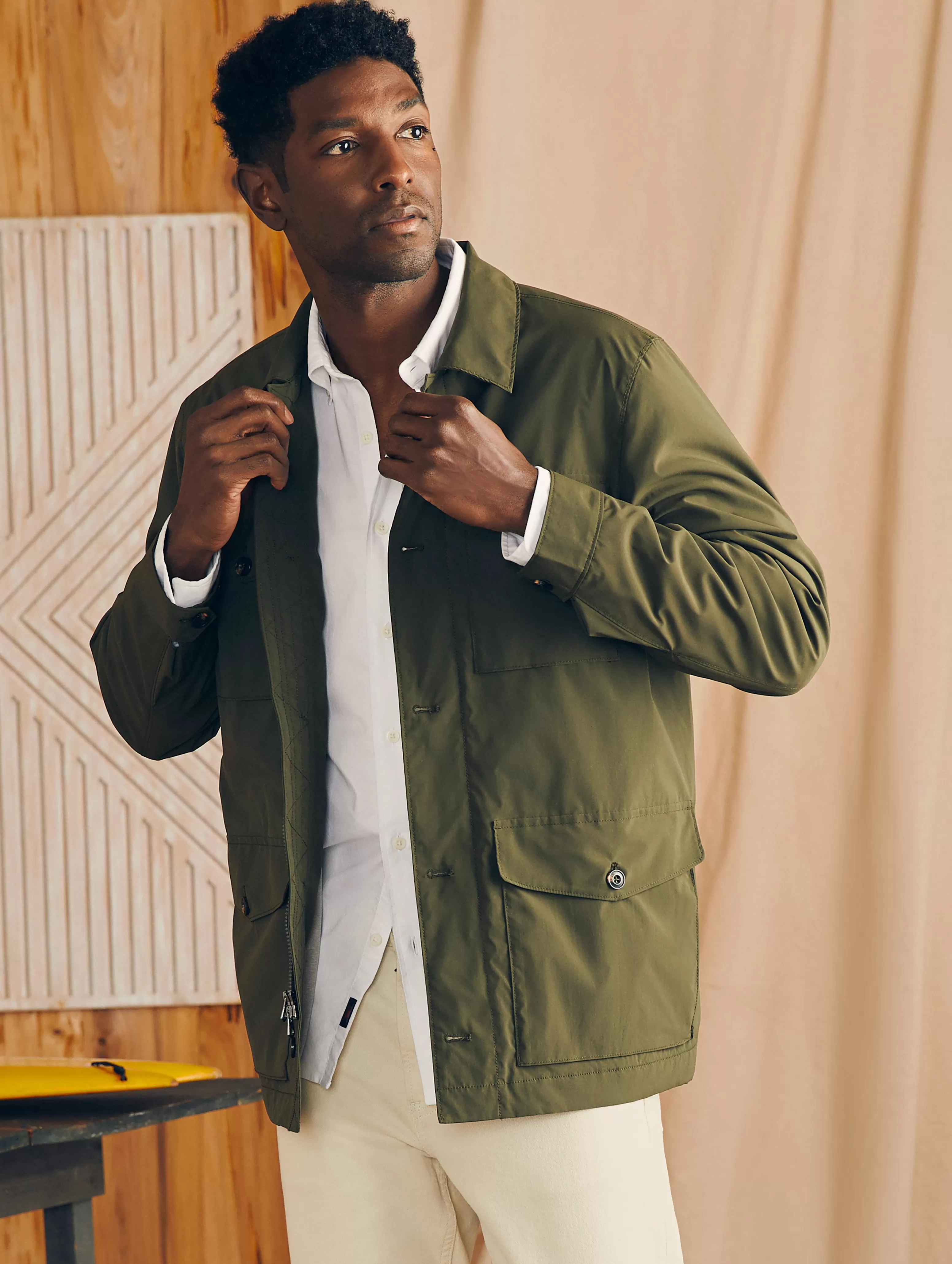 Reserve Four Pocket Field Jacket - | Faherty Brand Cheap