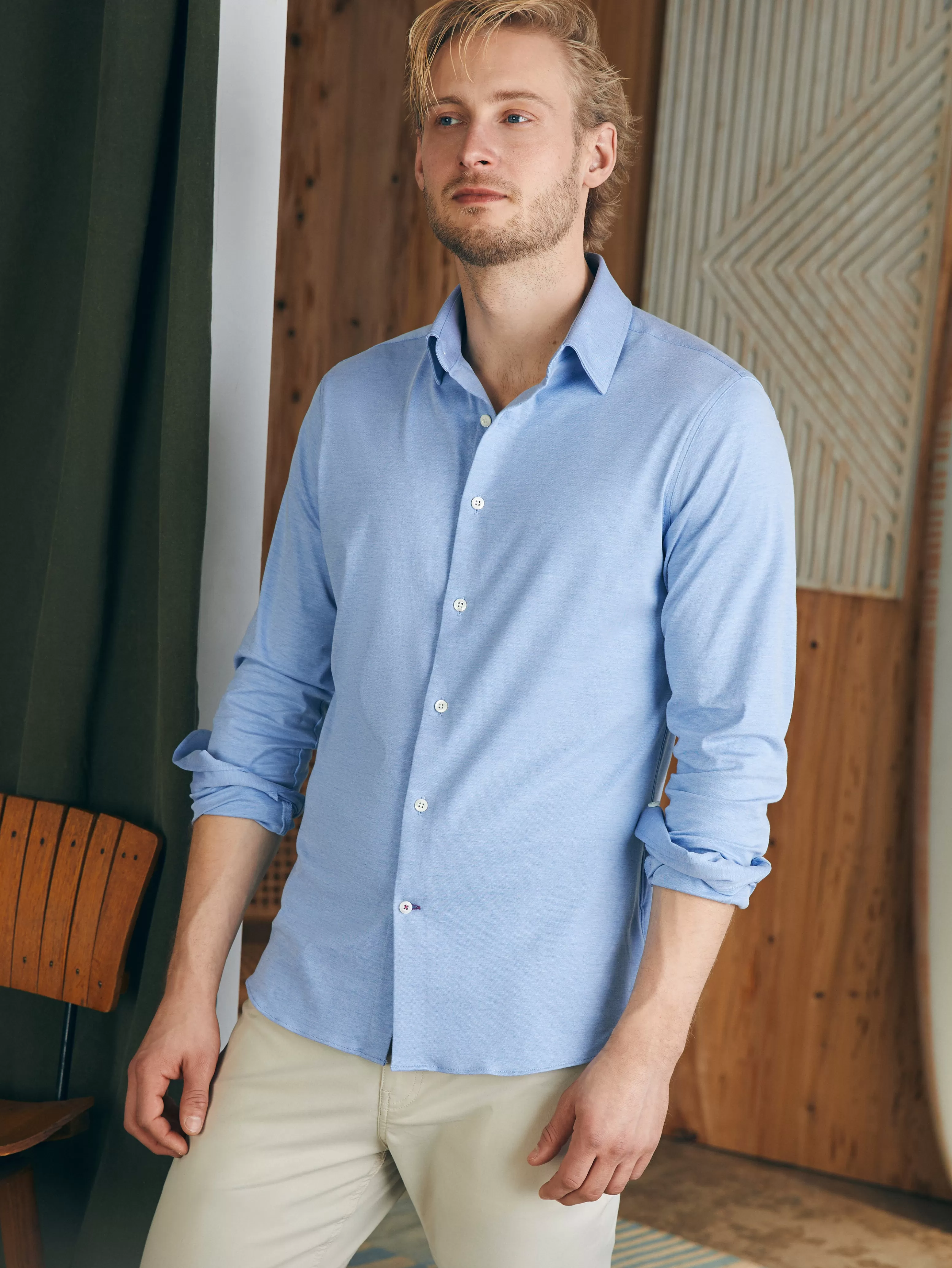 Reserve Knit Shirt - | Faherty Brand Best