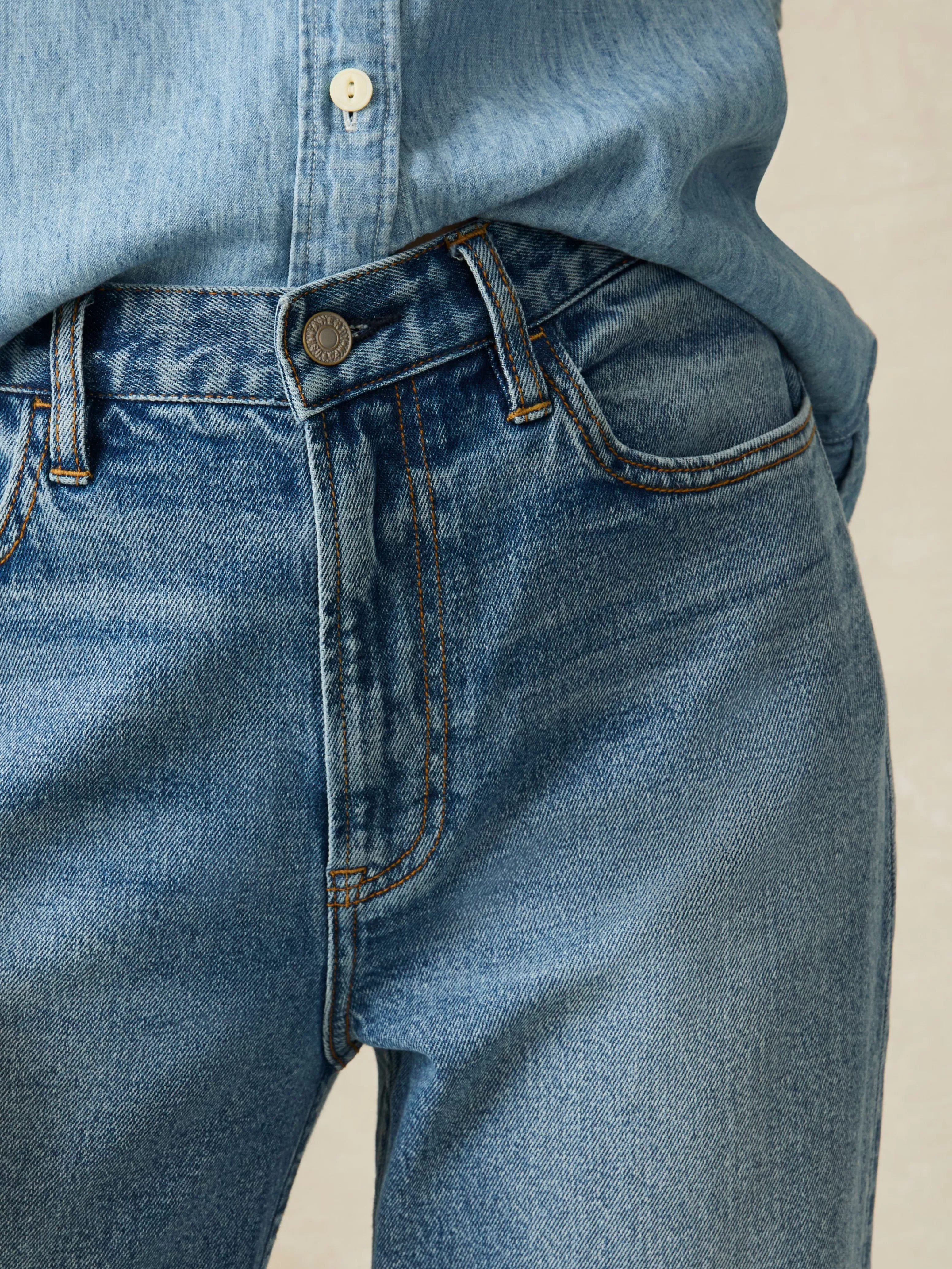 90S Crop Jean - | Faherty Brand Flash Sale