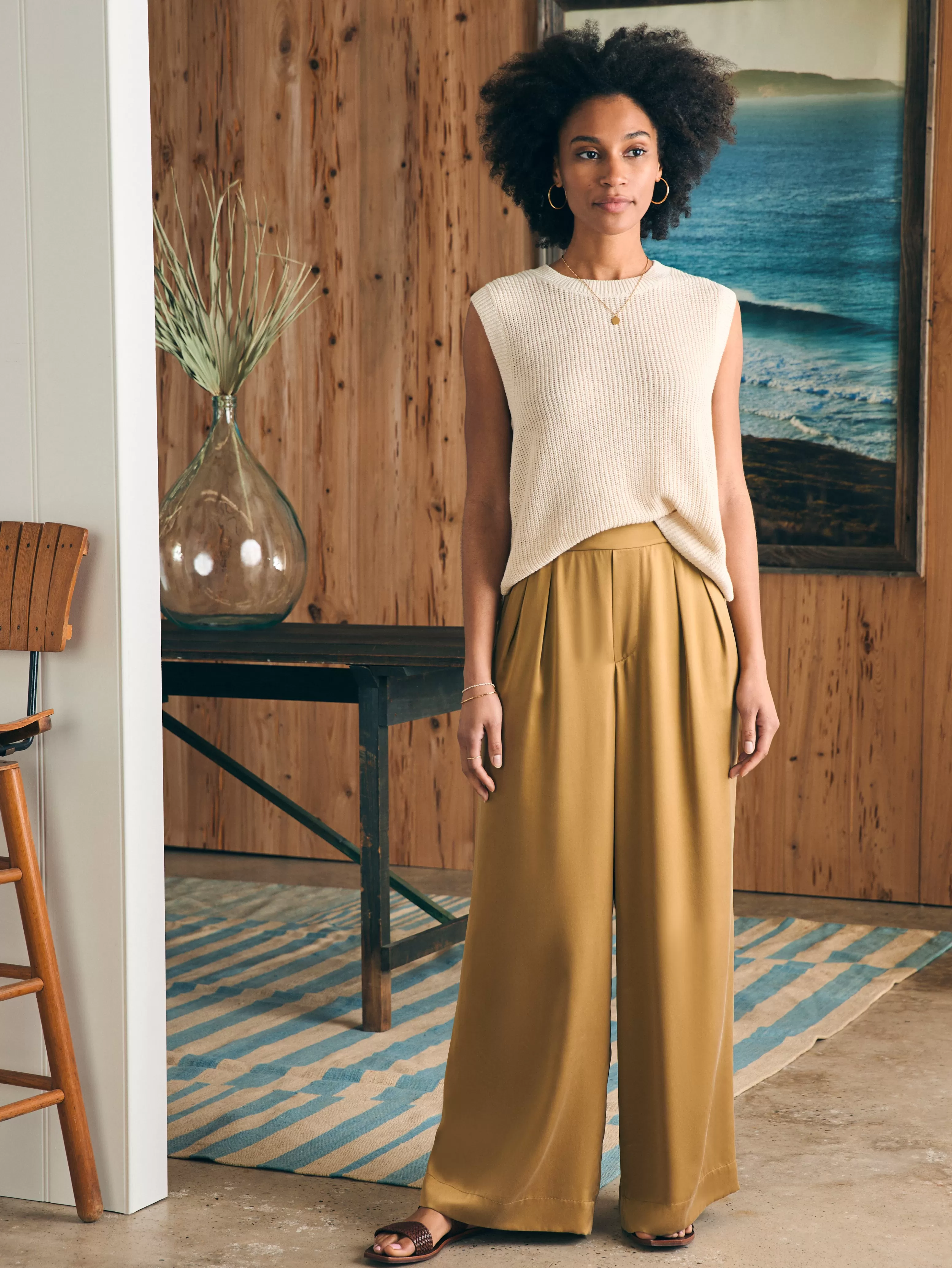 Sandwashed Silk Gemma Pant - | Faherty Brand Online