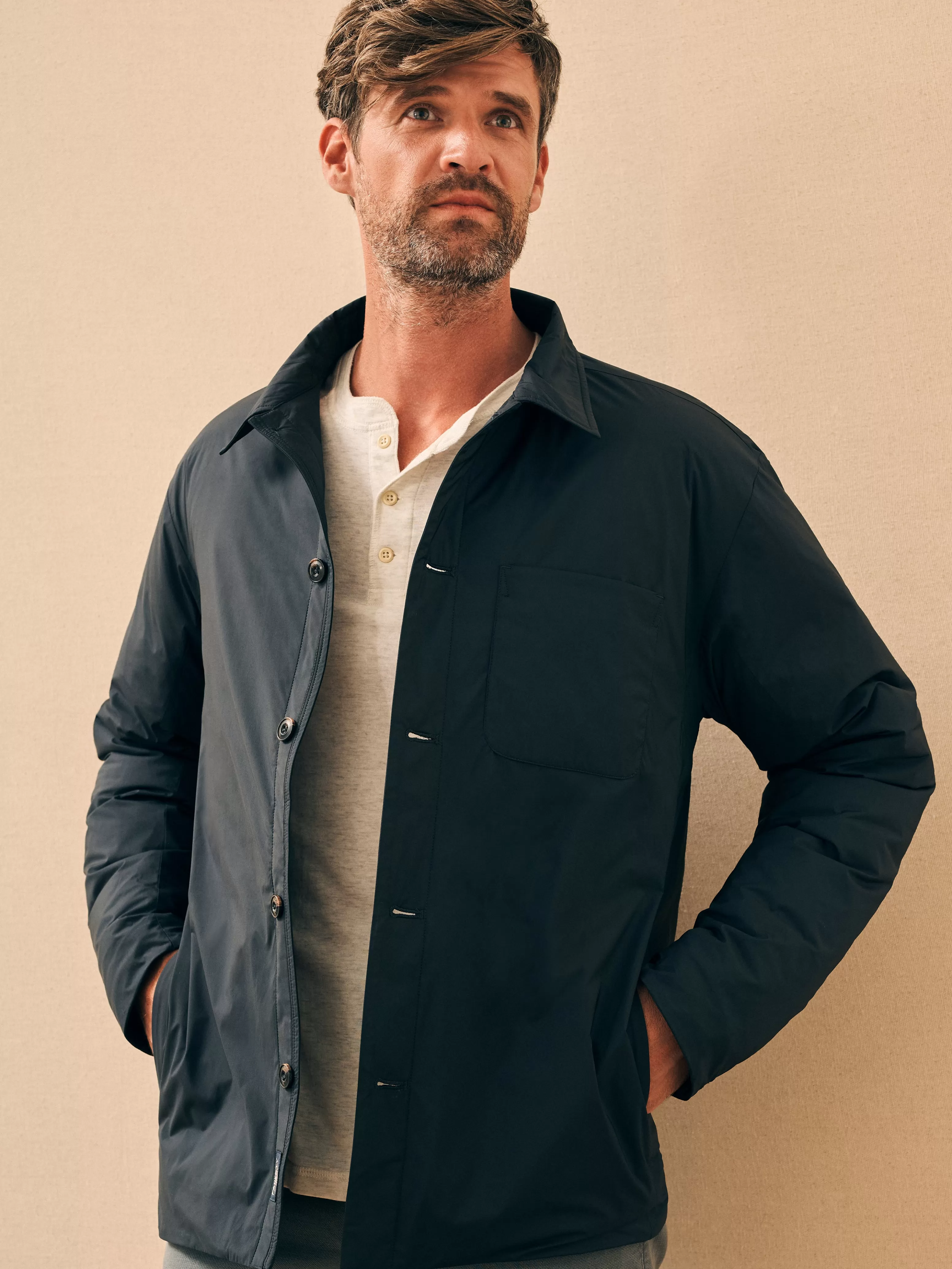 Seaport Down Jacket - | Faherty Brand Cheap