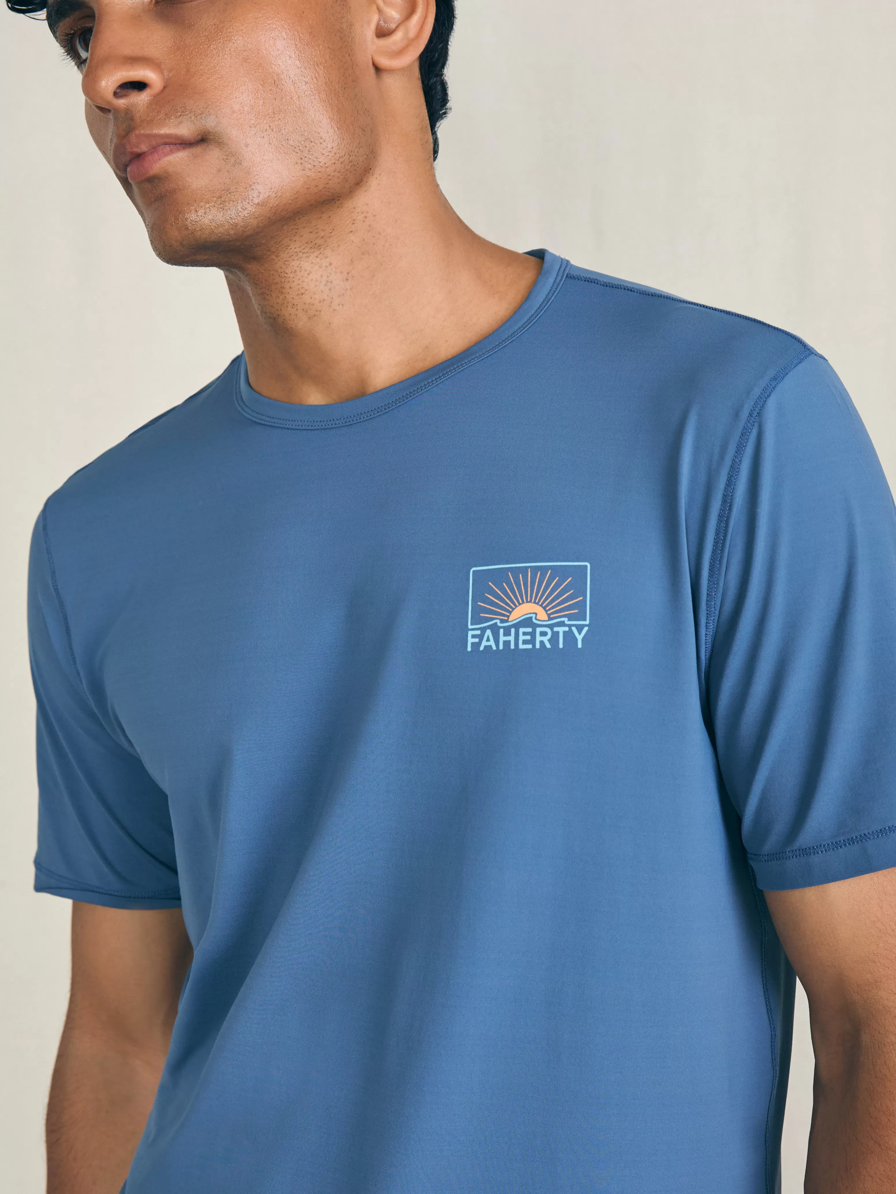 Shorelite Short-Sleeve Tech Tee - | Faherty Brand Shop