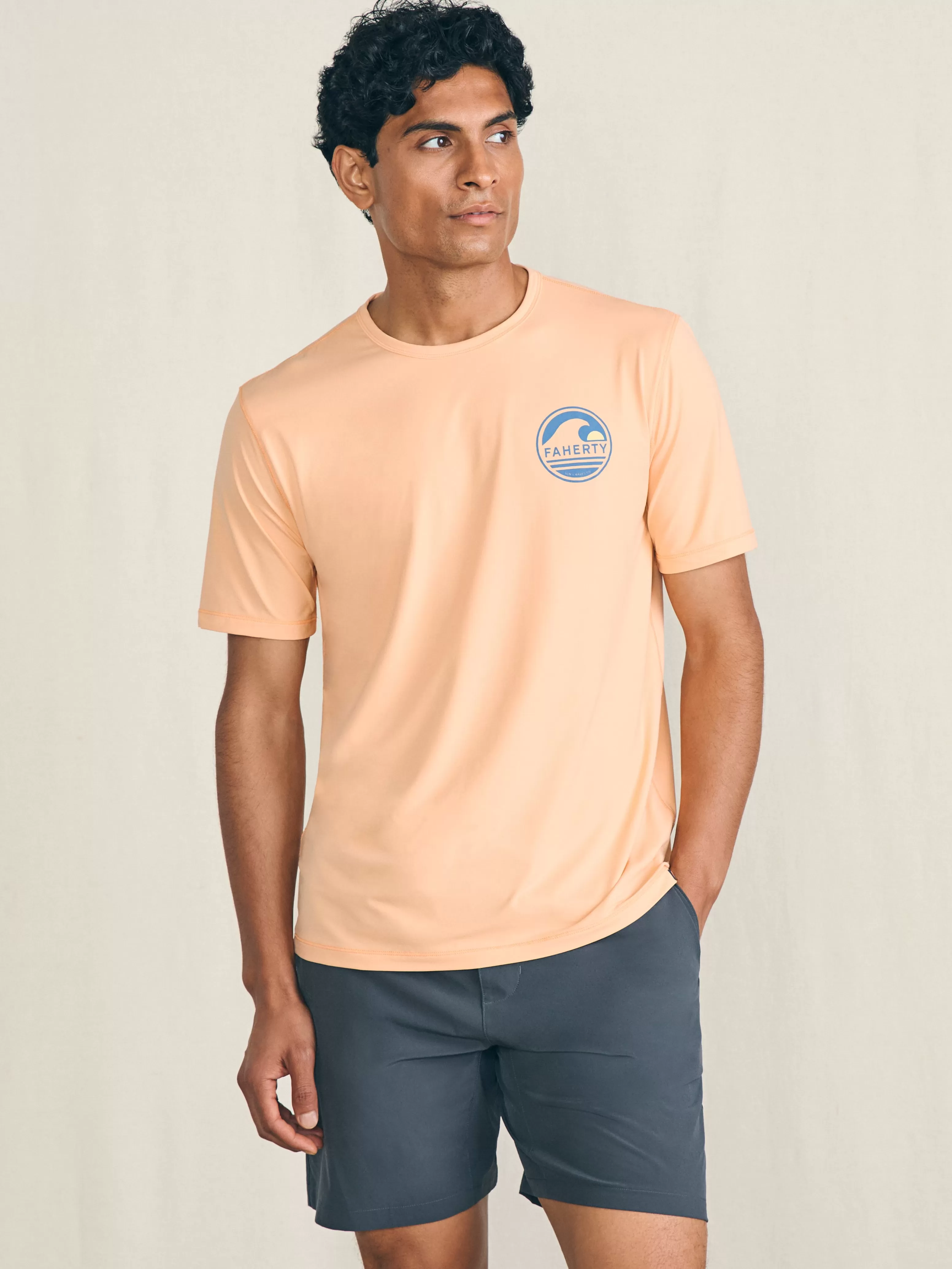 Shorelite Short-Sleeve Tech Tee - | Faherty Brand Store