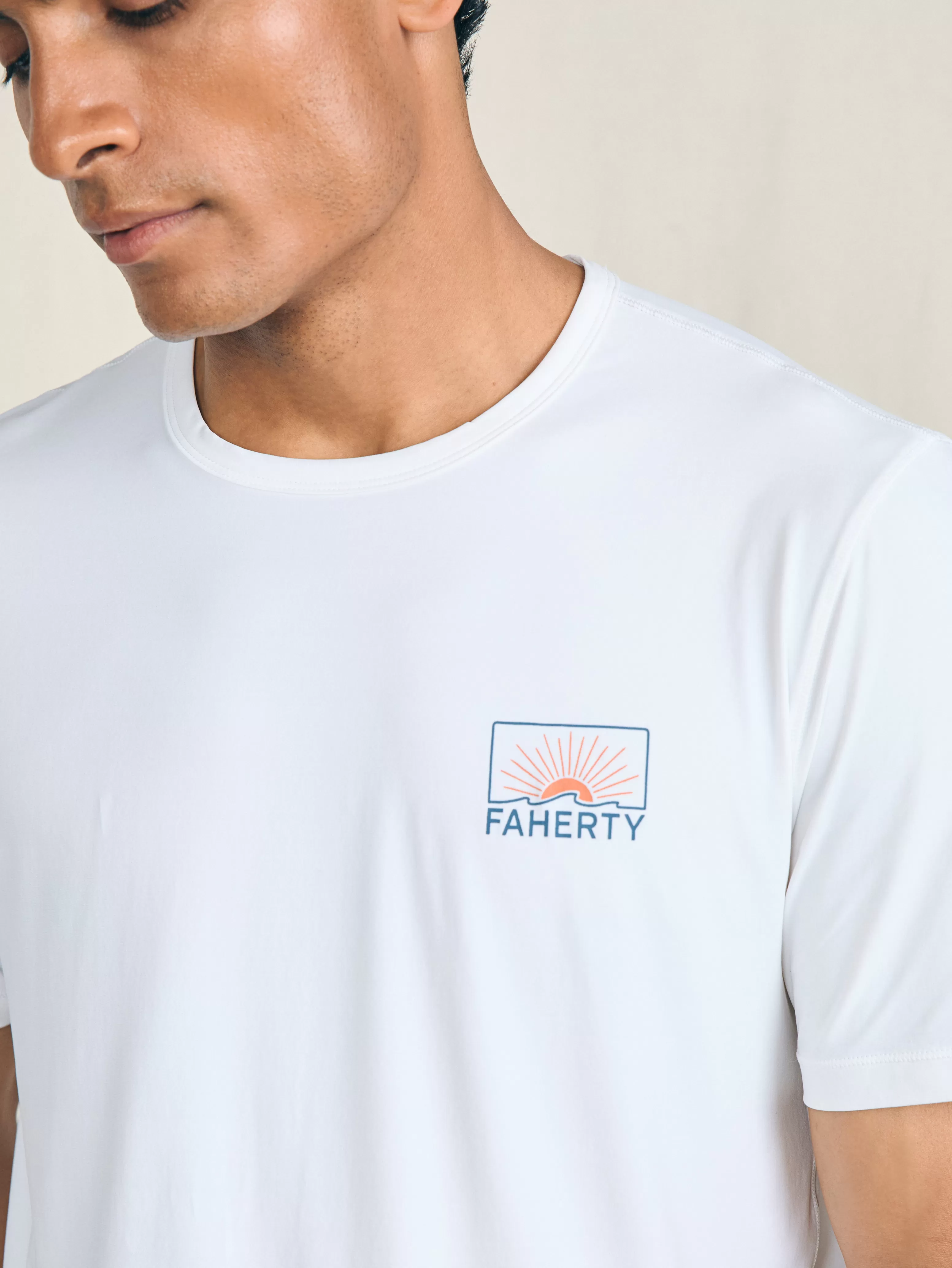 Shorelite Short-Sleeve Tech Tee - | Faherty Brand Discount