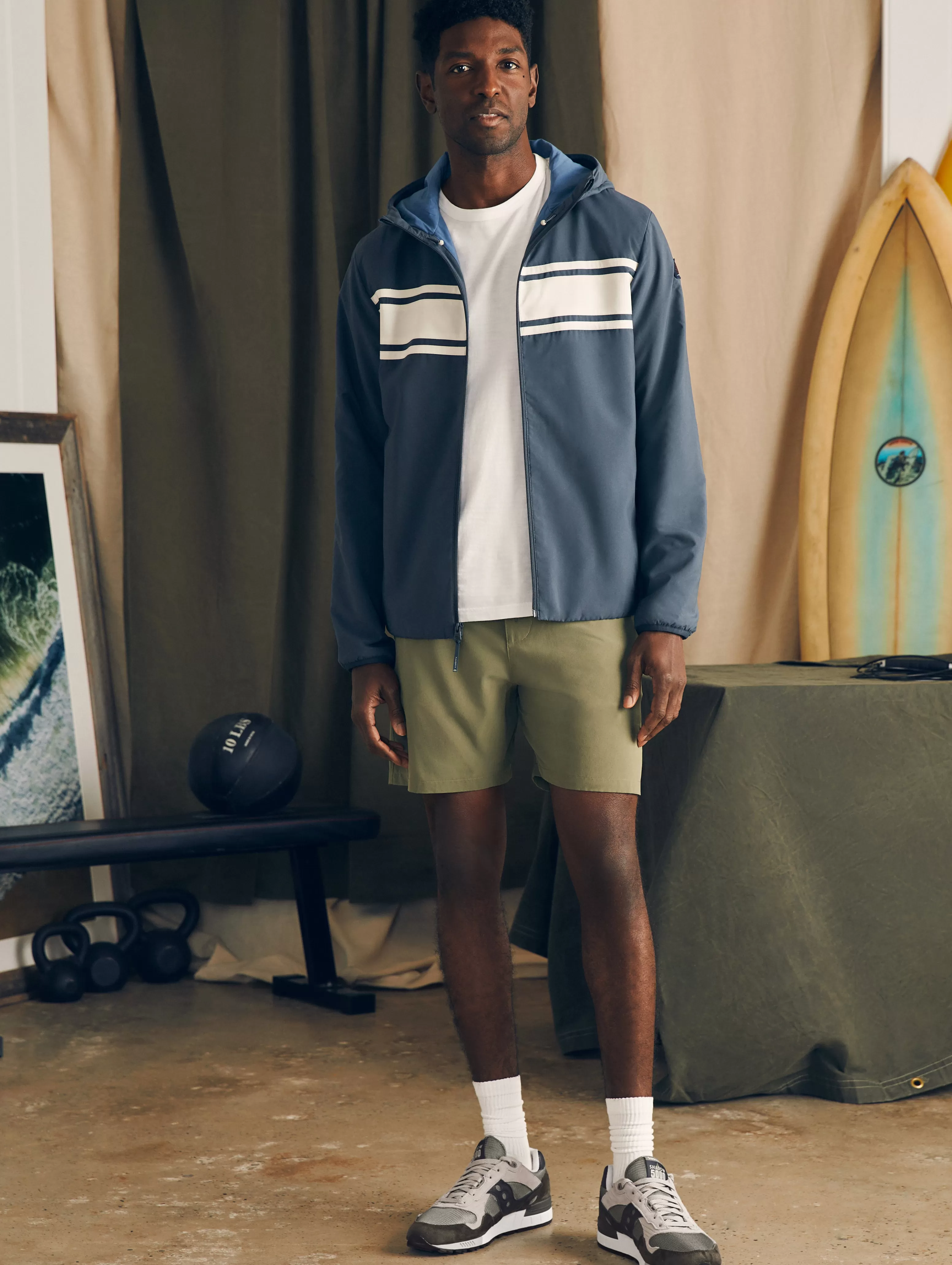 Shorelite Surf Stripe Jacket - | Faherty Brand Cheap