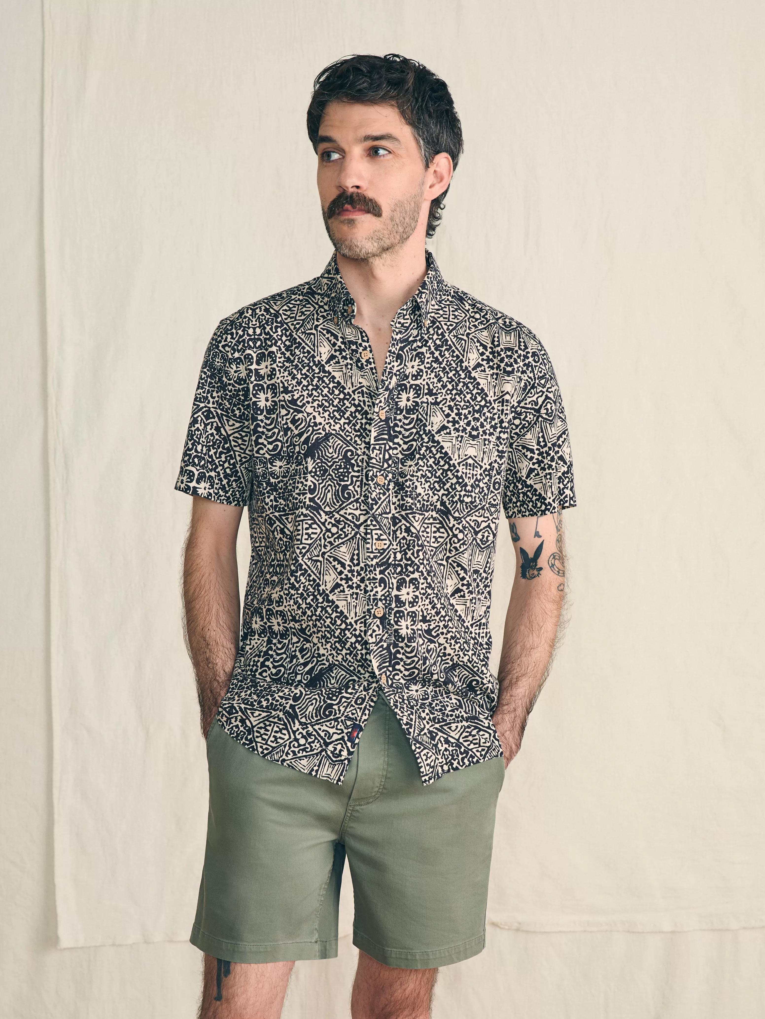 Short-Sleeve Breeze Shirt - | Faherty Brand Best