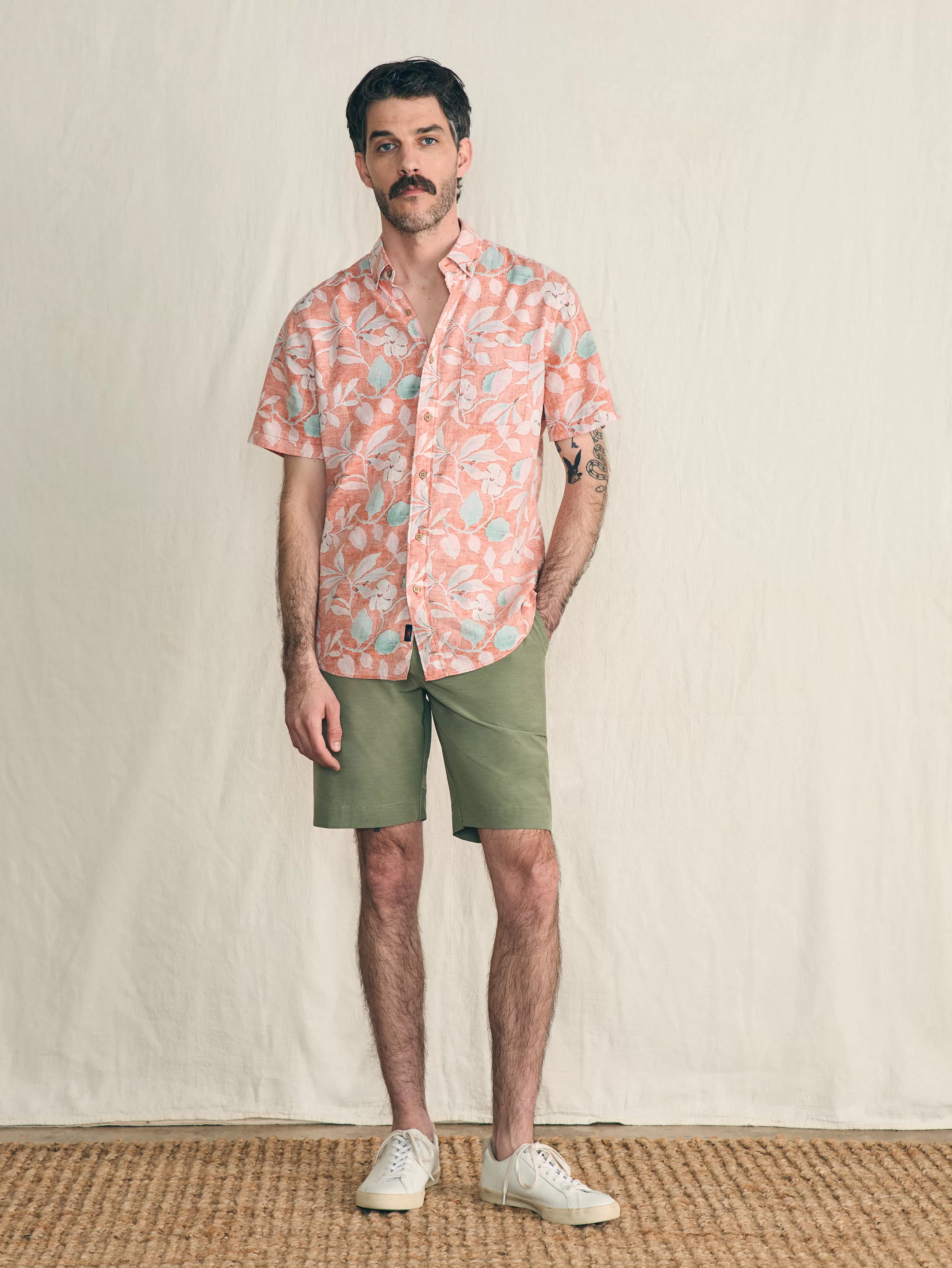 Short-Sleeve Breeze Shirt - | Faherty Brand Sale