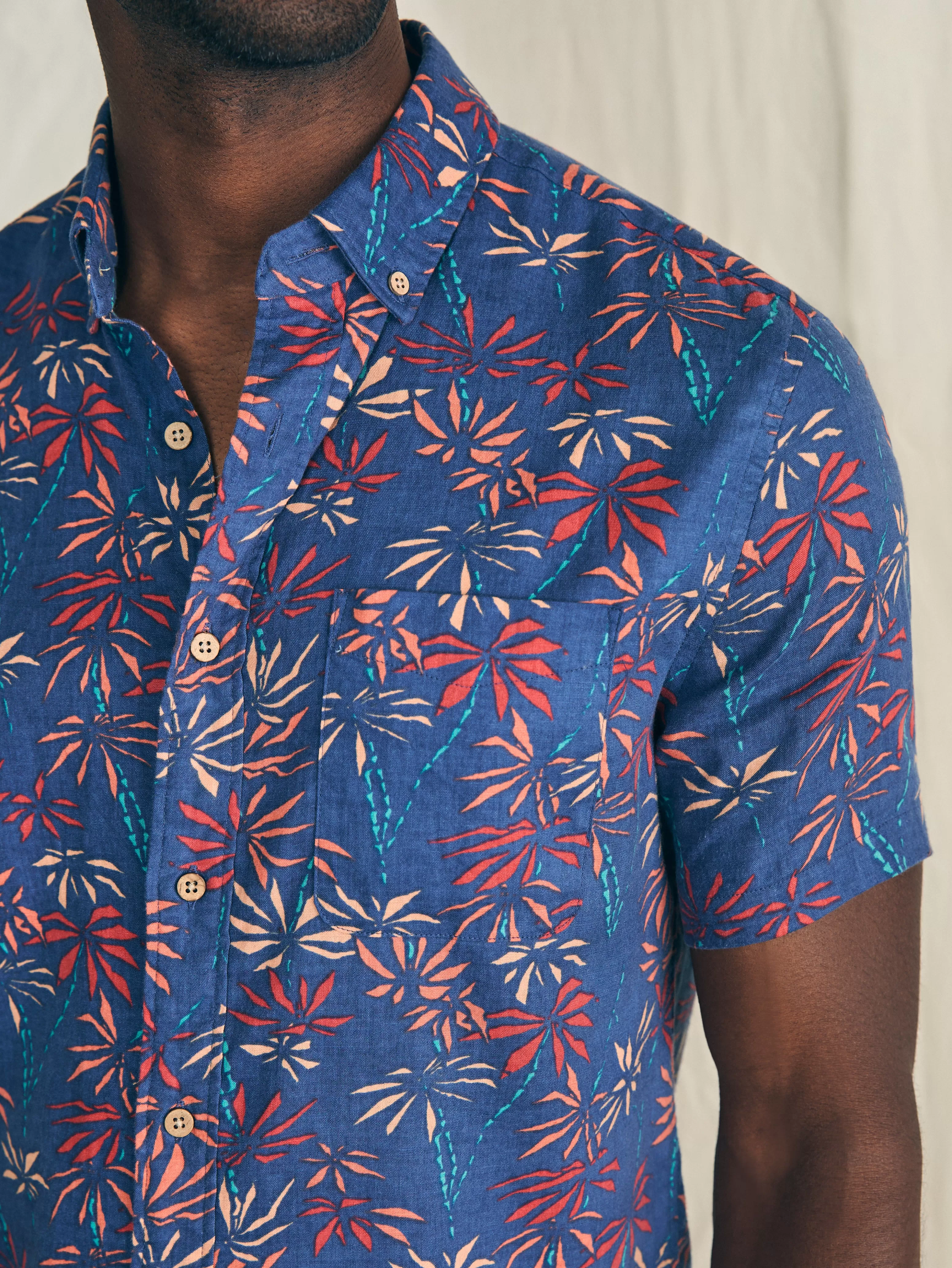 Short-Sleeve Breeze Shirt - | Faherty Brand Shop