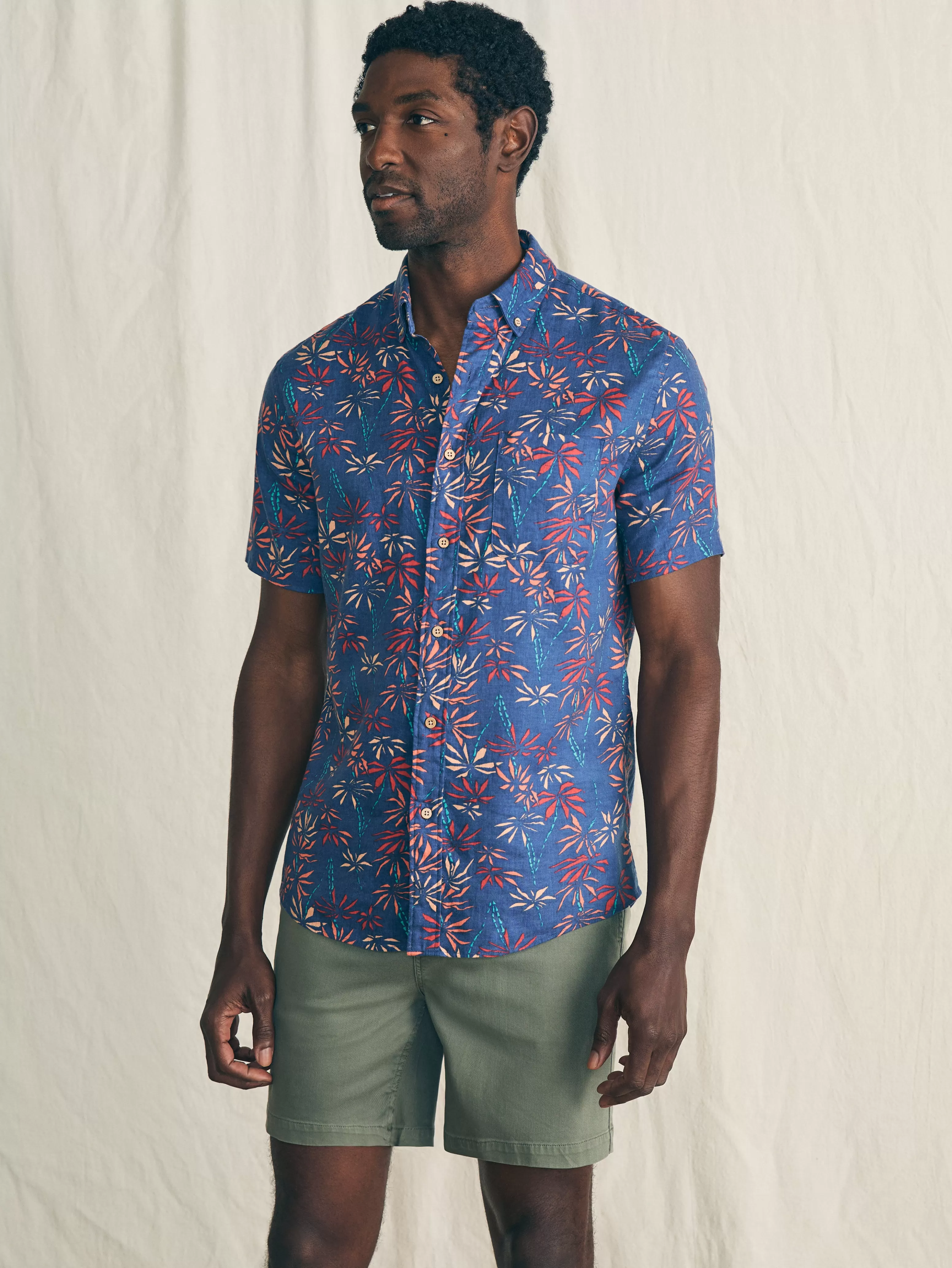 Short-Sleeve Breeze Shirt - | Faherty Brand Shop