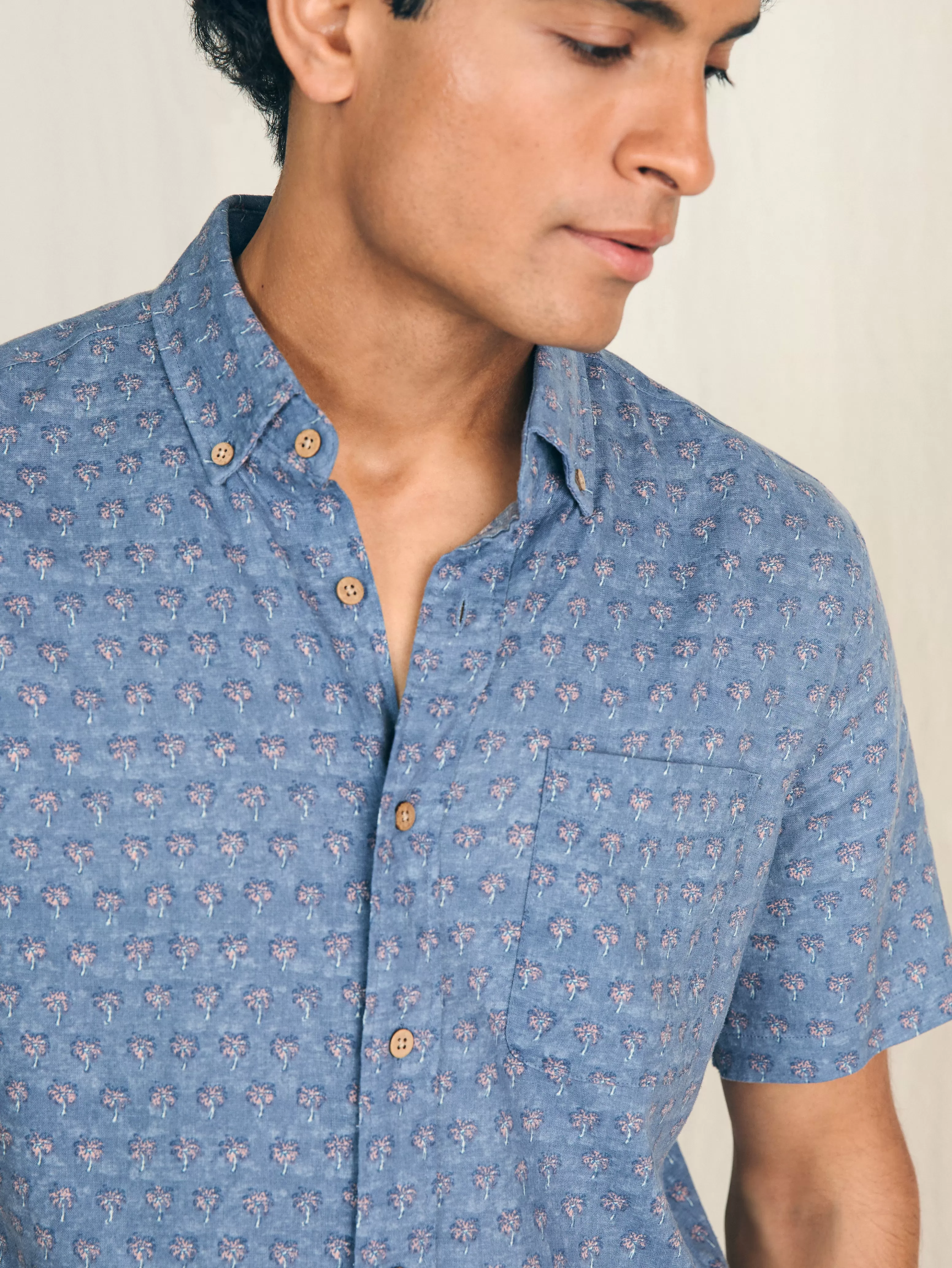 Short-Sleeve Breeze Shirt - | Faherty Brand Outlet